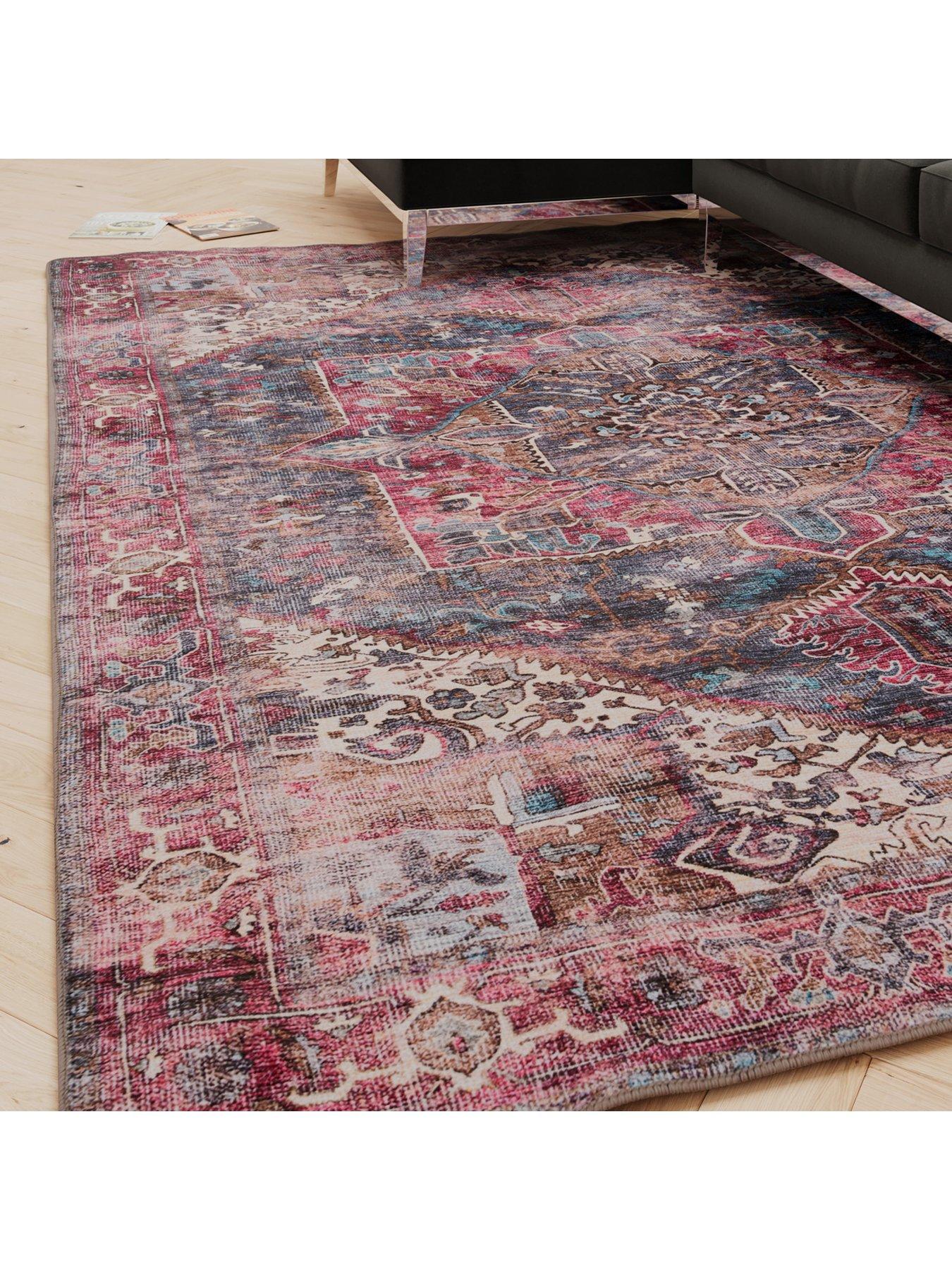 Kukoon Soft Washable Multicolour Rug - Delphine
