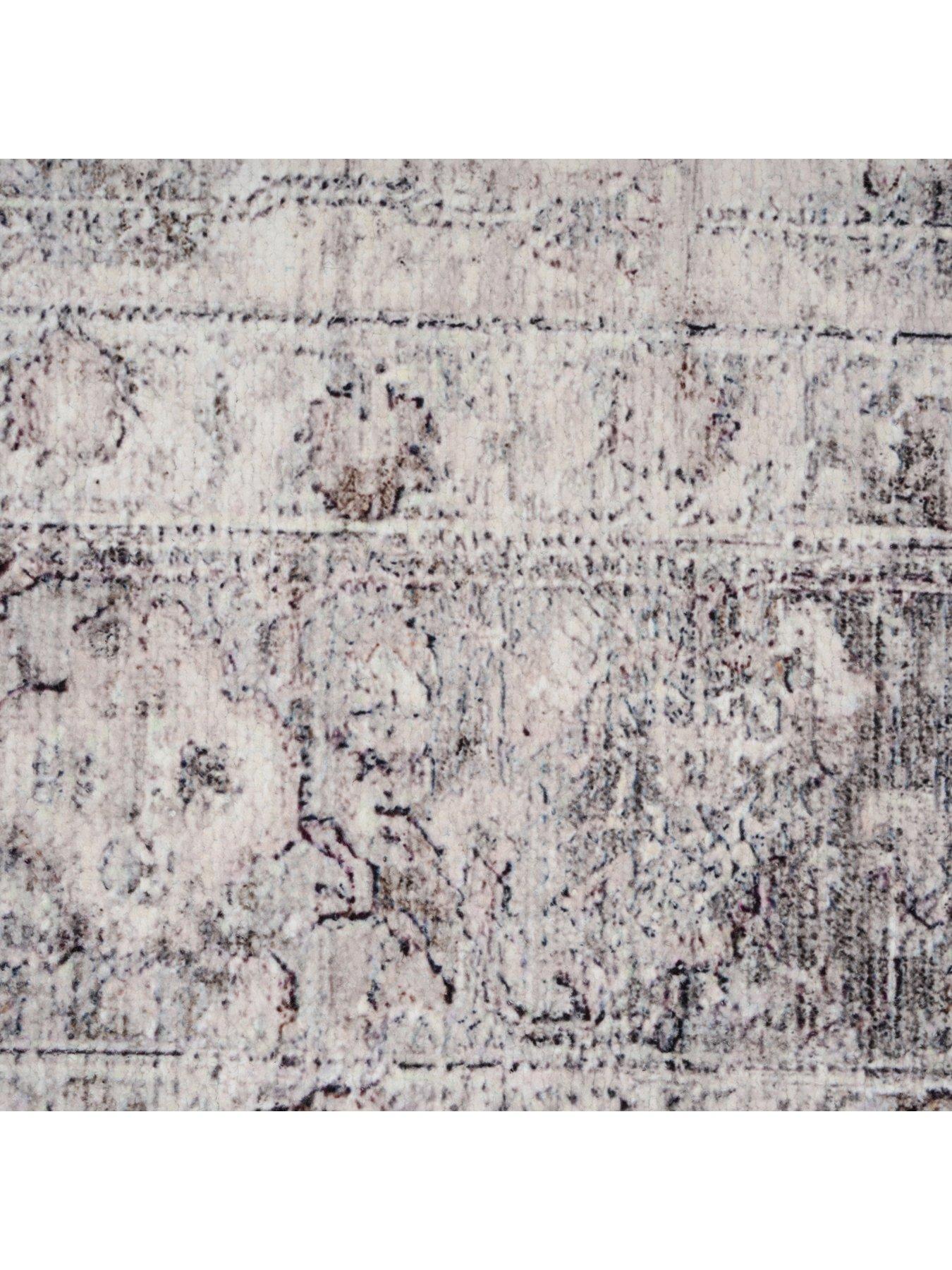Image 5 of 5 of Kukoon Soft Washable Vintage Greige Rug - Elsie
