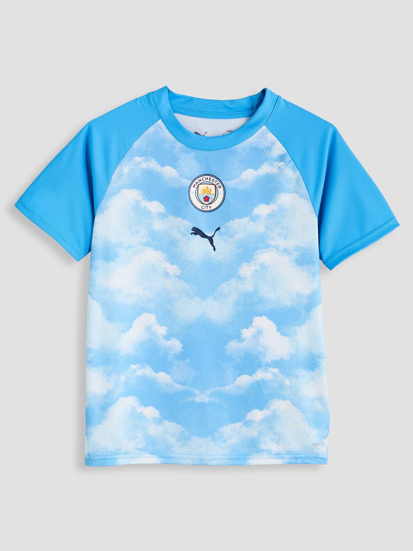 Image 1 of 4 of Puma Junior Manchester City 26/27 Warm Up Jersey - Blue
