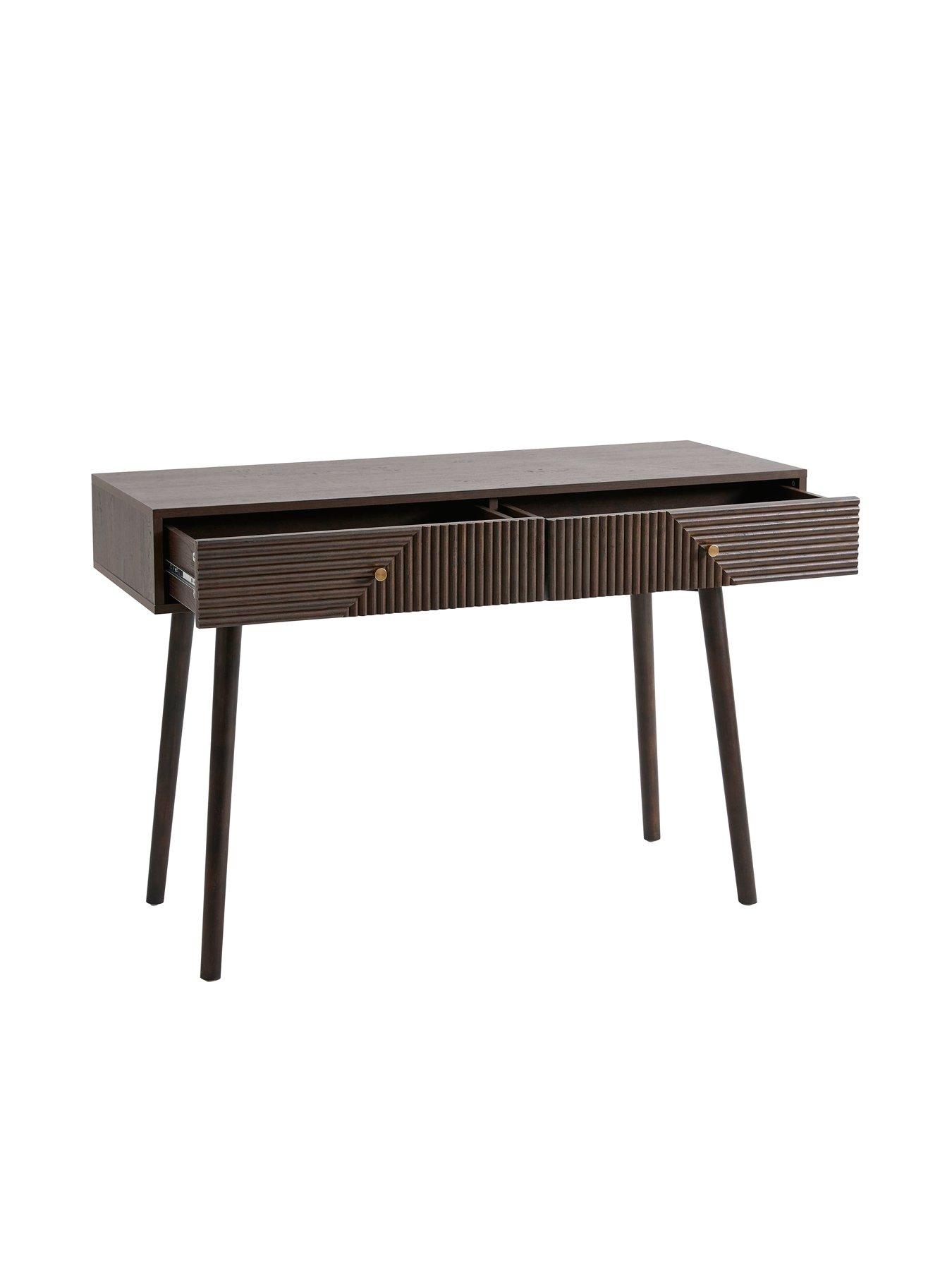 Image 3 of 6 of Dusk Dora Dressing Table Console - Walnut