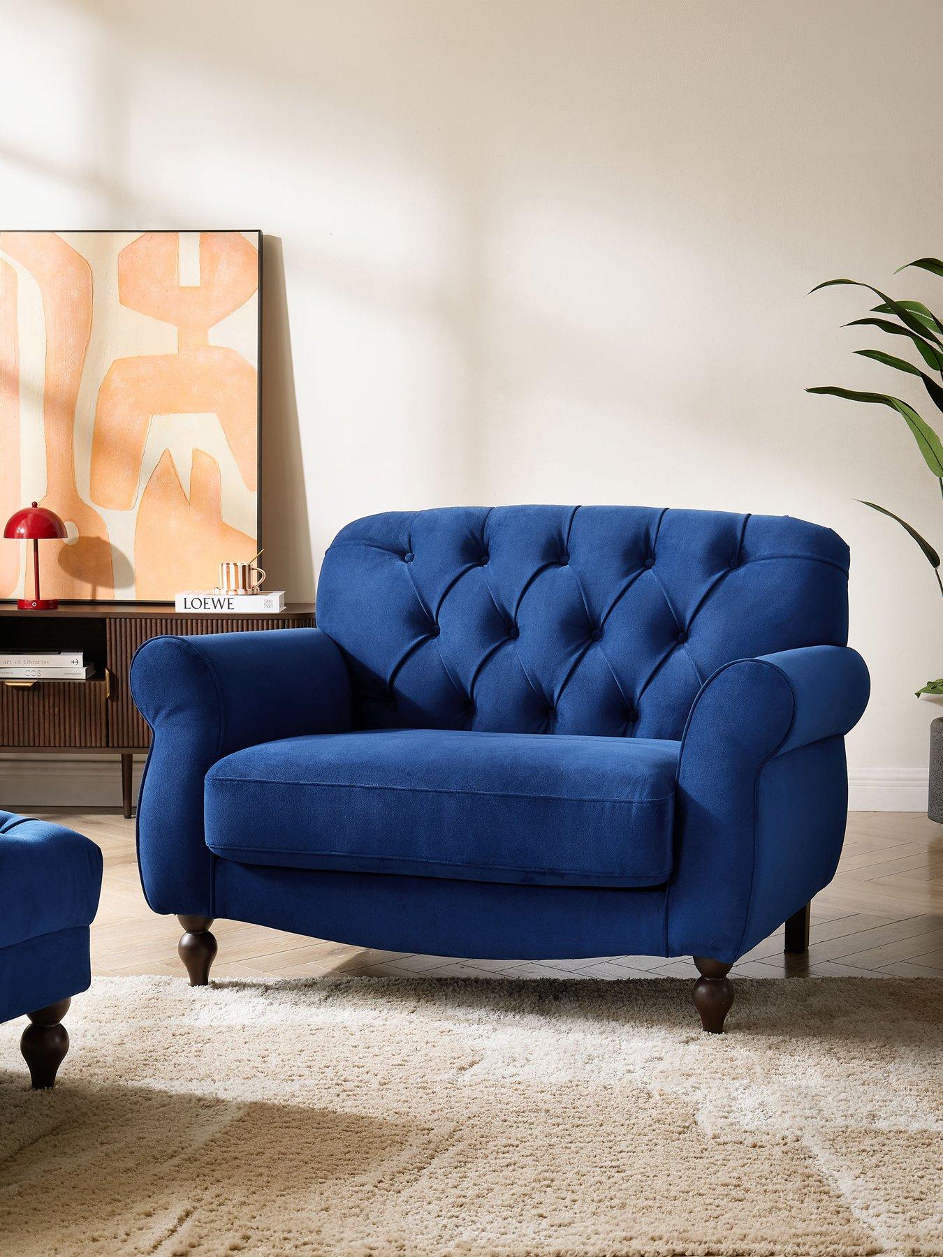Dusk Hebden Loveseat - Royal Blue