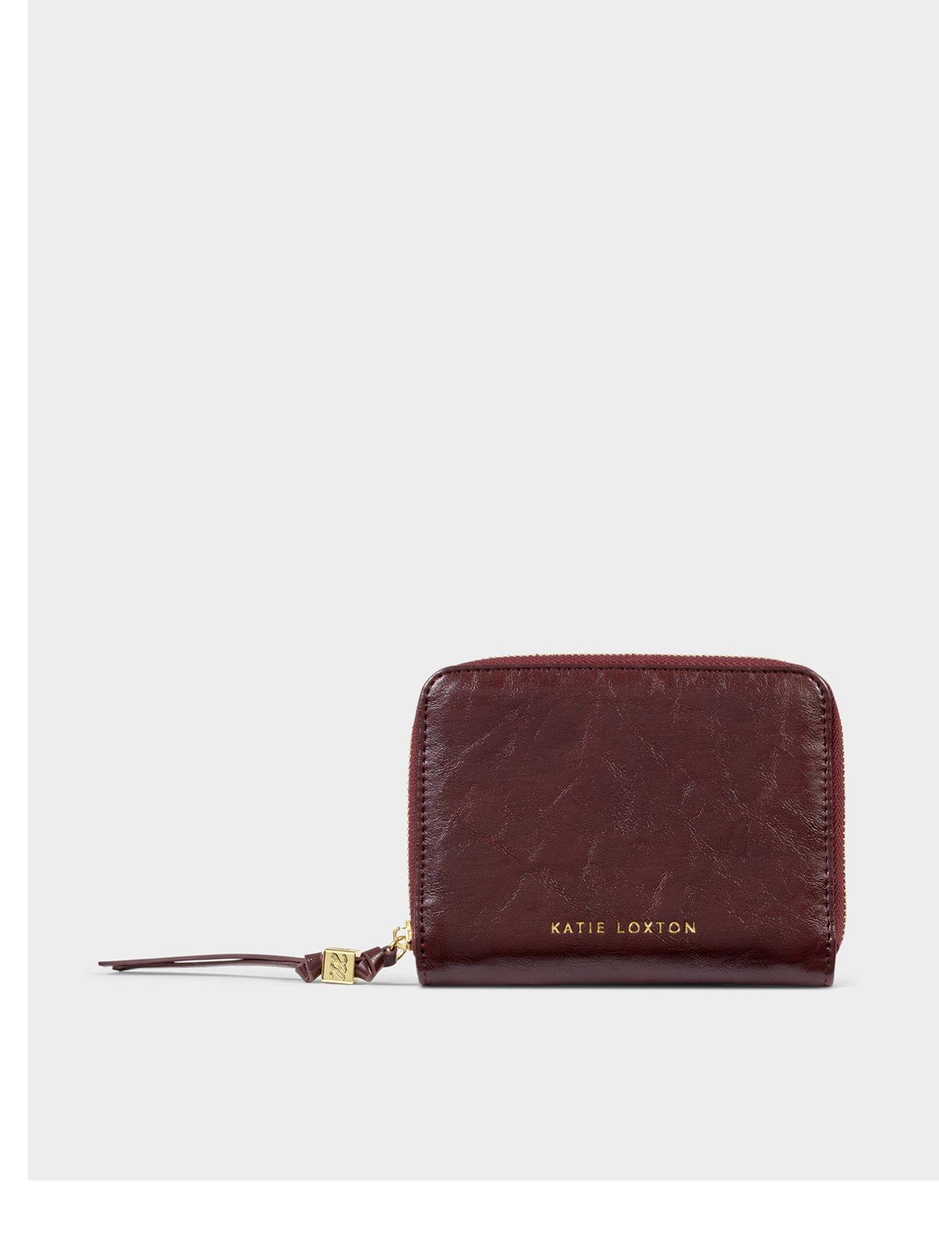 Image 1 of 6 of Katie Loxton SLIM JEWELLERY CASE , MORE AMOUR , Cherry Distressed/ Pink , 9.5cm x 17cm x 7cm