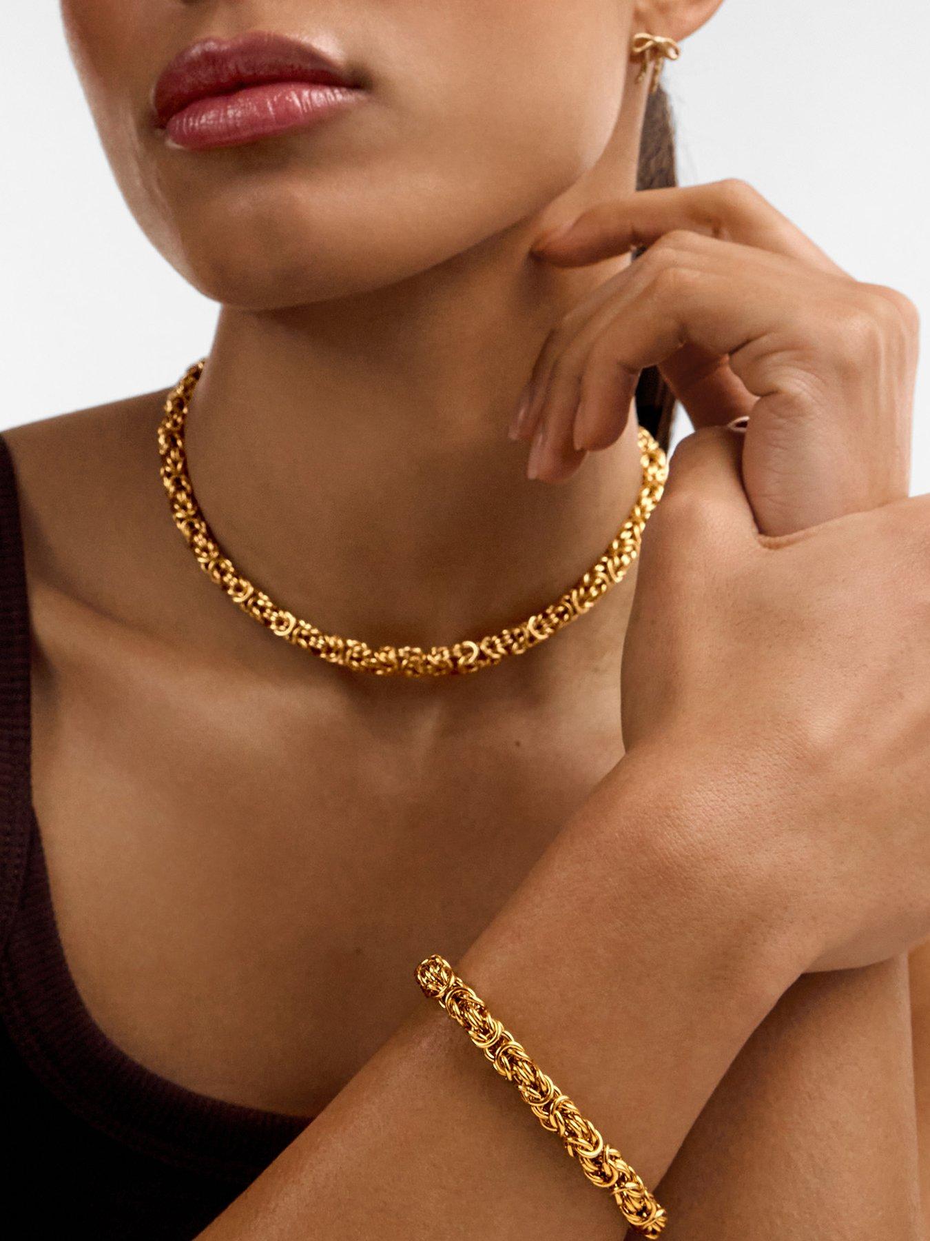 Katie Loxton Heritage Tangled Gold Rope Chain Bracelet - Gold
