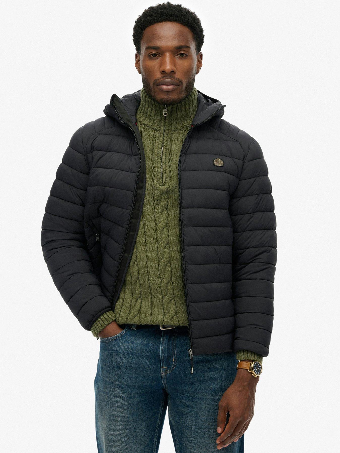 Image 1 of 6 of Superdry Hooded Fuji Lite Jacket - Navy