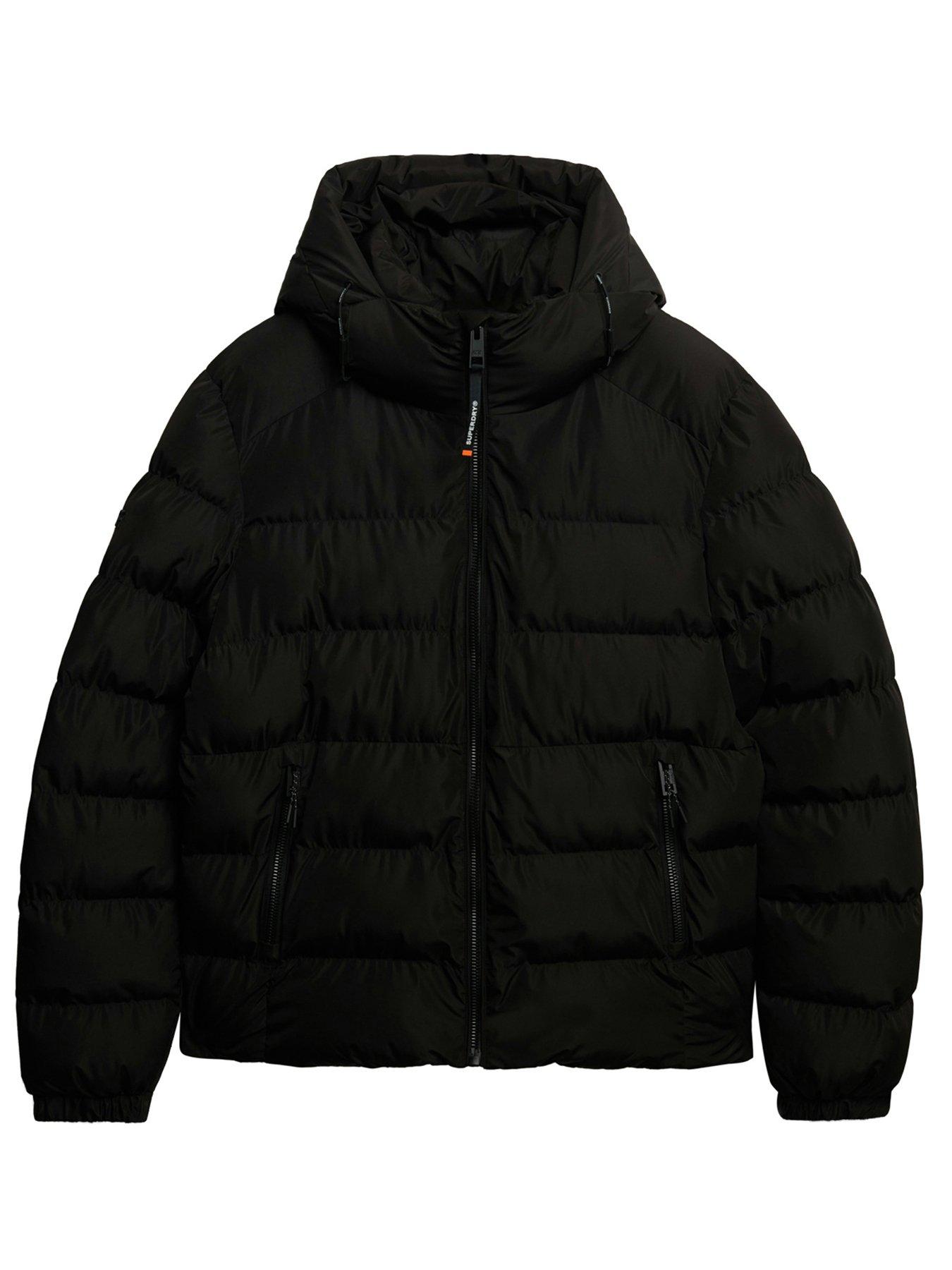Image 6 of 6 of Superdry Hooded Sports Padded Jacket - Black