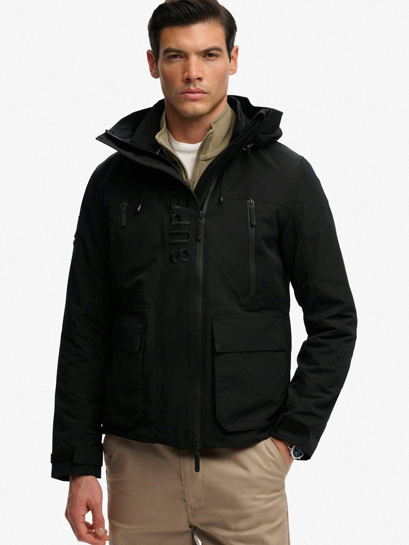 Superdry Superdry Hooded Ultimate Embroidered Windbreaker Jacket - Black