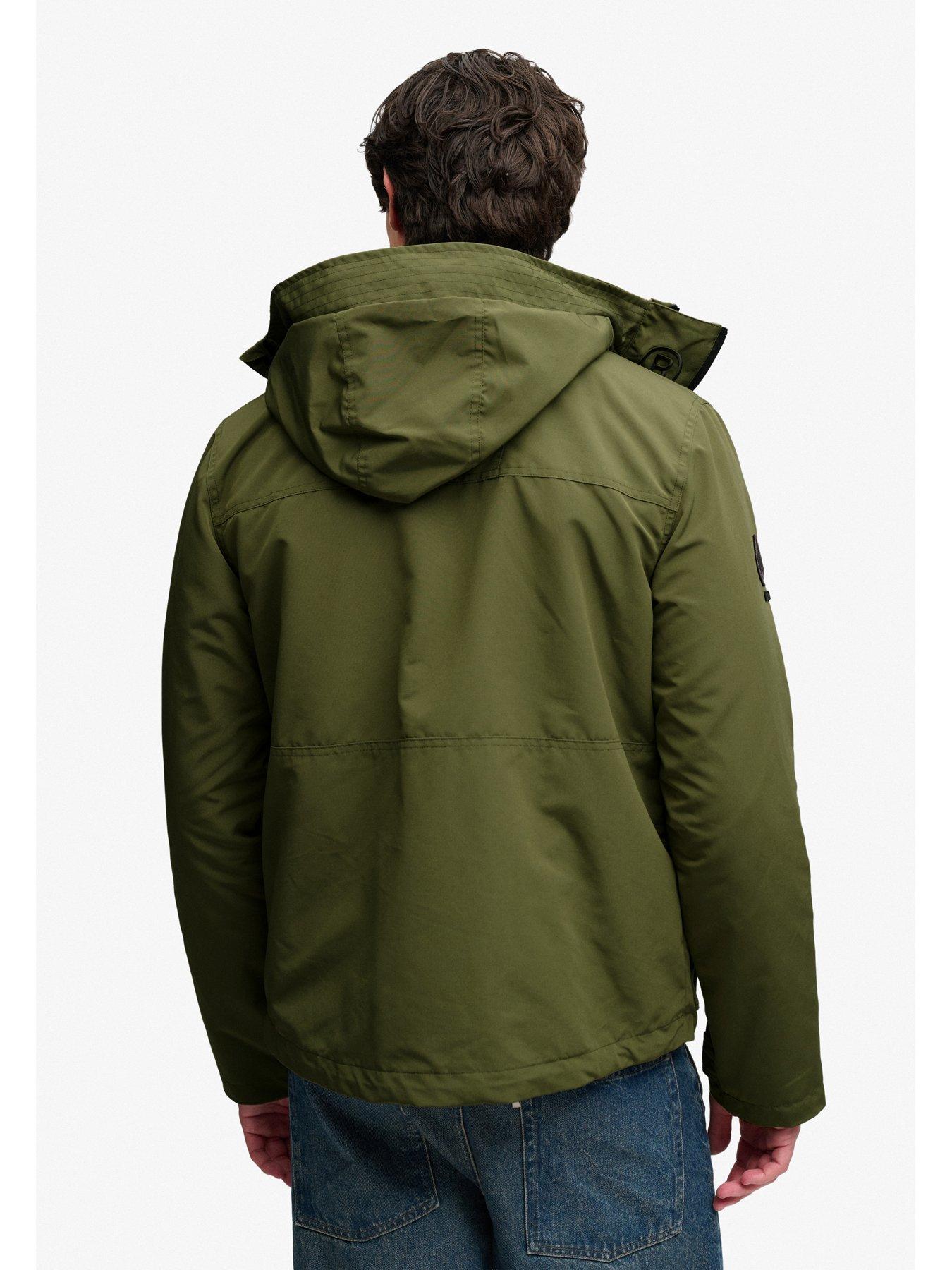 Image 2 of 5 of Superdry Hooded Ultimate Embroidered Windbreaker Jacket - Green