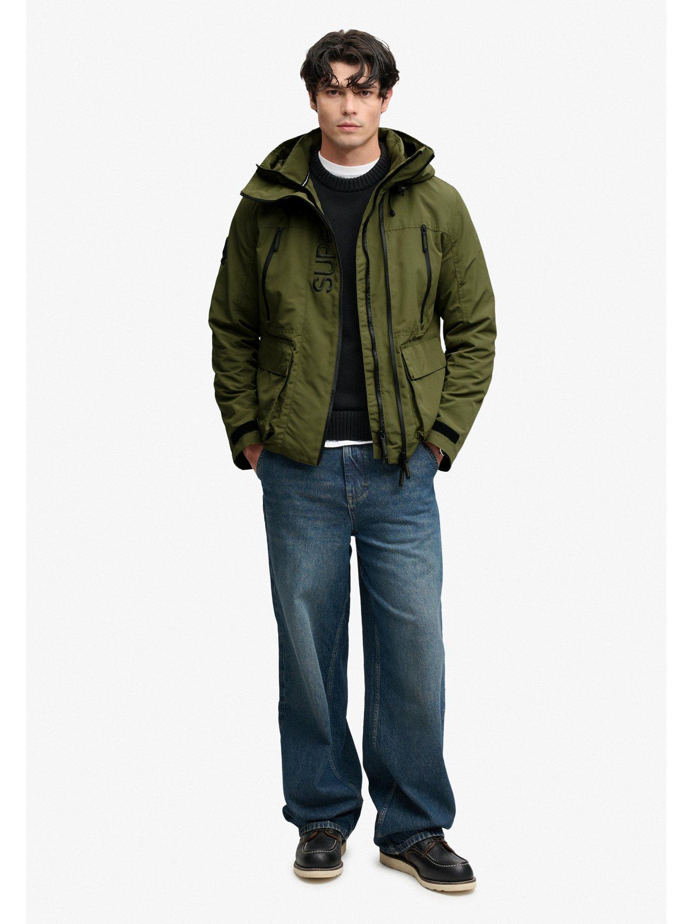 Image 3 of 5 of Superdry Hooded Ultimate Embroidered Windbreaker Jacket - Green