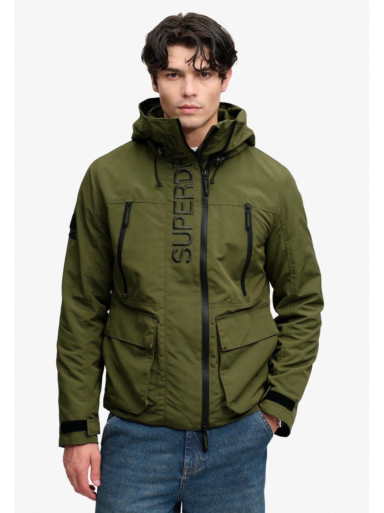 Image 4 of 5 of Superdry Hooded Ultimate Embroidered Windbreaker Jacket - Green
