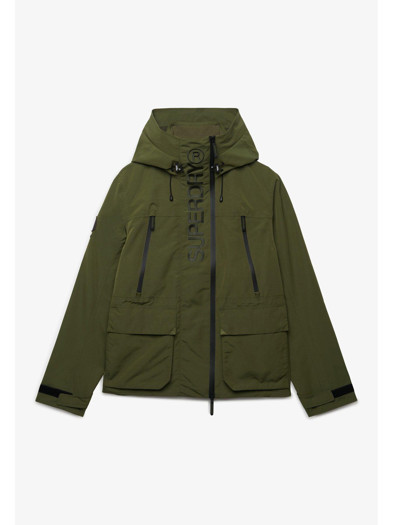 Image 5 of 5 of Superdry Hooded Ultimate Embroidered Windbreaker Jacket - Green