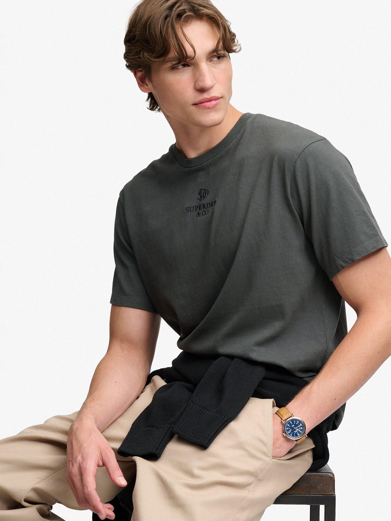 Image 4 of 5 of Superdry Superdry Micro Logo T-Shirt - Black