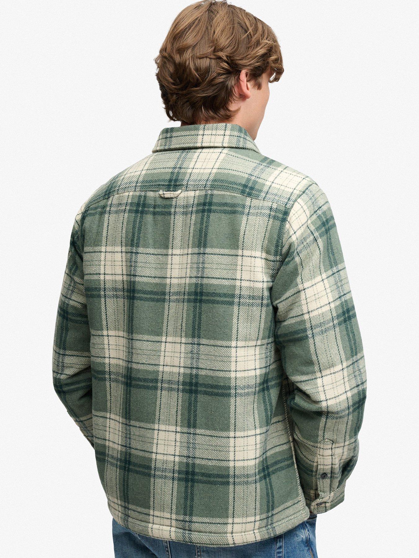 Image 2 of 6 of Superdry Superdry Borg Lined Miller Overshirt - Grey