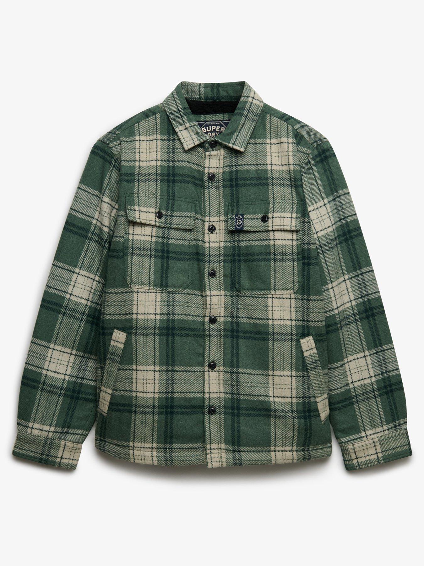 Image 5 of 6 of Superdry Superdry Borg Lined Miller Overshirt - Grey