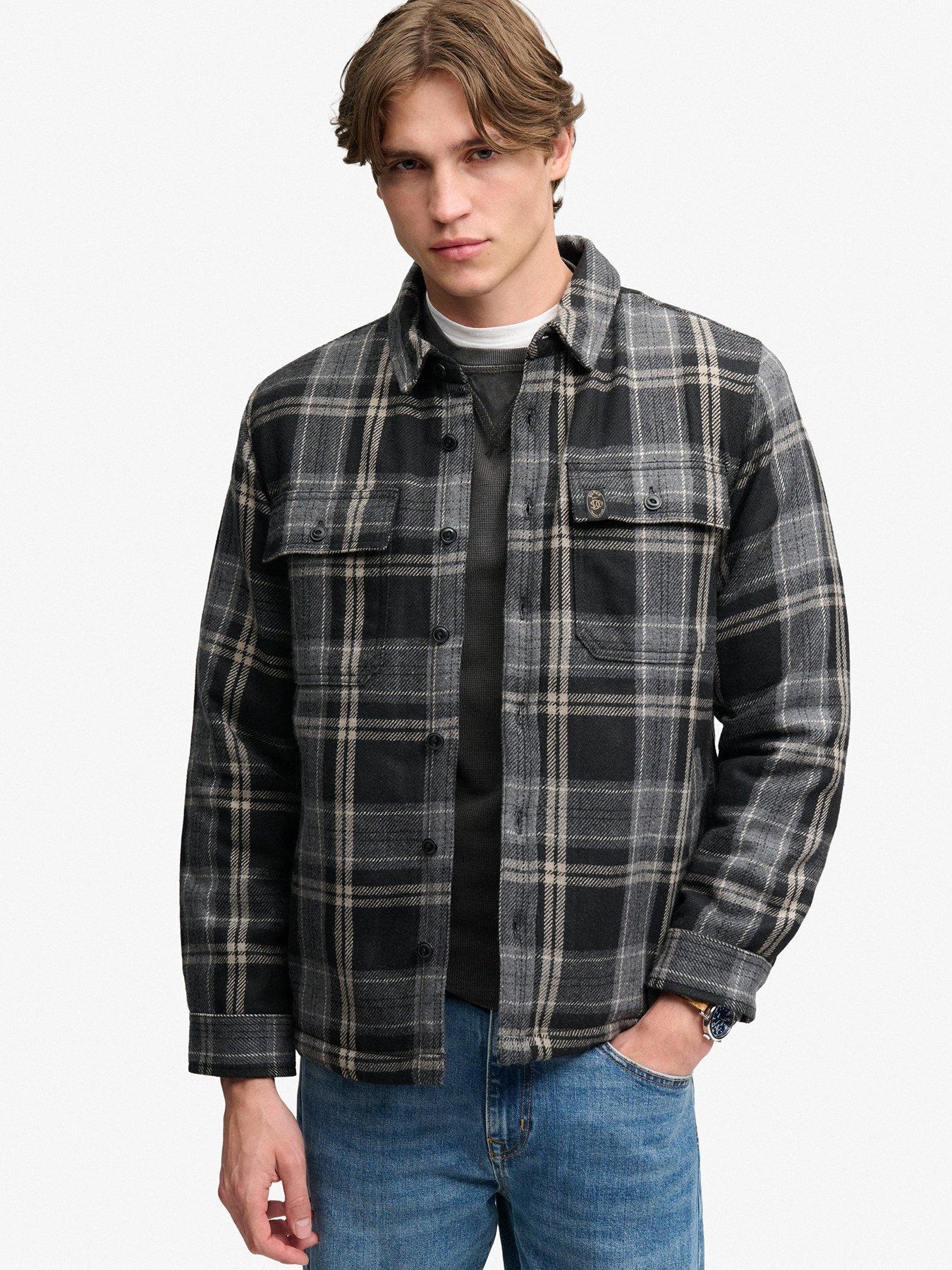 Superdry Superdry Borg Lined Miller Overshirt - Black