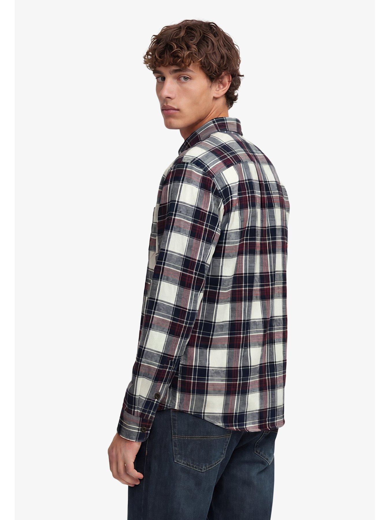 Image 2 of 6 of Superdry Superdry Long Sleeve Cotton Lumberjack Shirt - Black