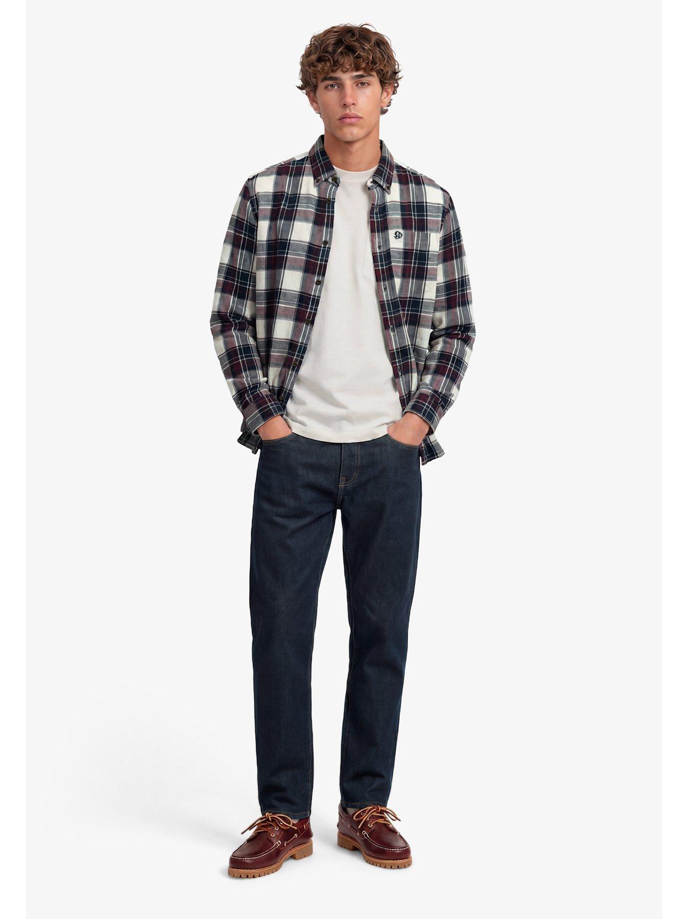 Image 3 of 6 of Superdry Superdry Long Sleeve Cotton Lumberjack Shirt - Black