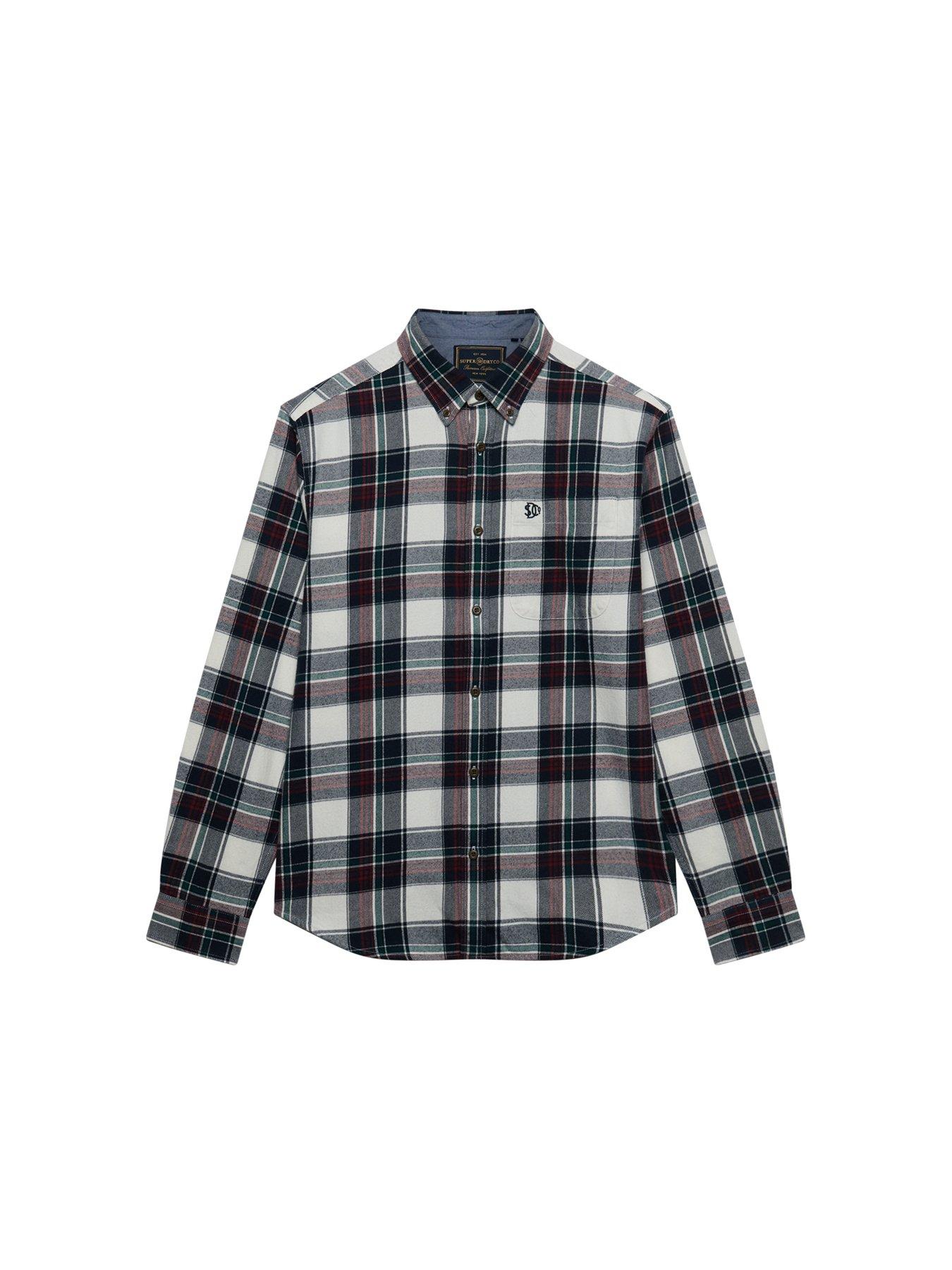 Image 6 of 6 of Superdry Superdry Long Sleeve Cotton Lumberjack Shirt - Black