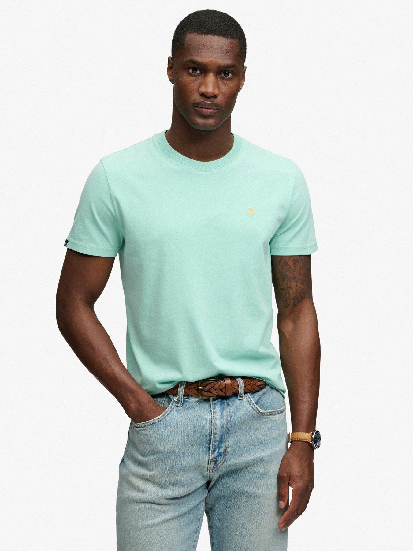 Superdry Superdry Essential Sdco Logo Embroidered T-Shirt - Light Green