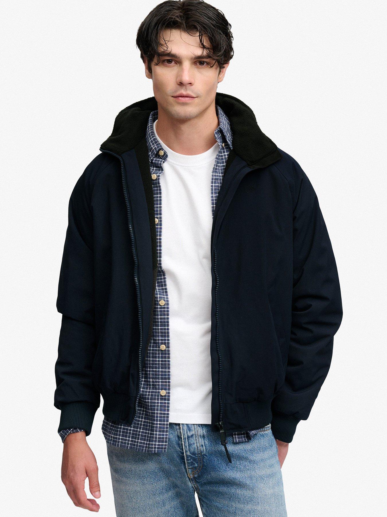 Superdry Superdry City Fleece Lined Jacket - Navy