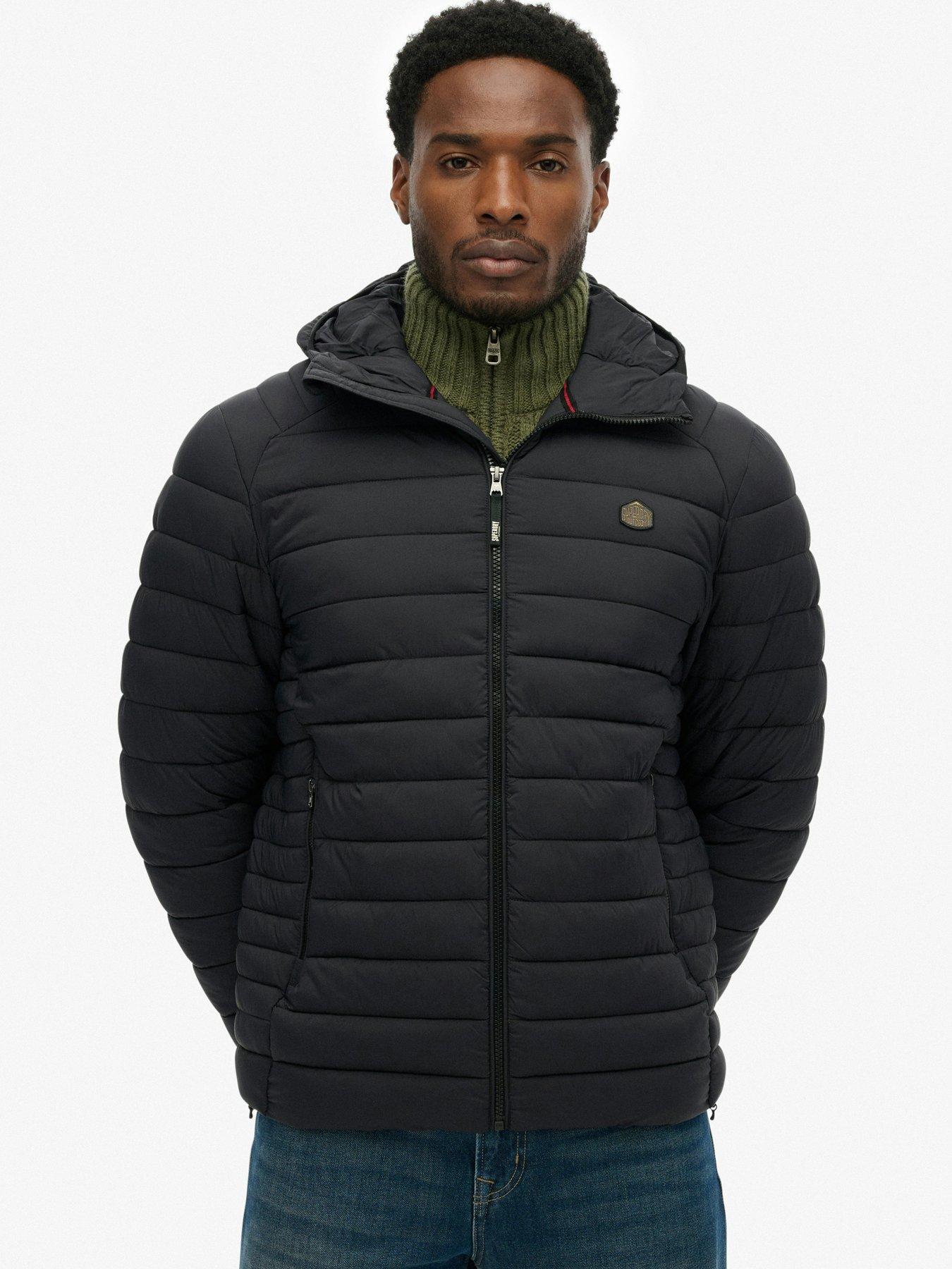 Image 1 of 7 of Superdry Superdry Hooded Fuji Lite Jacket - Black