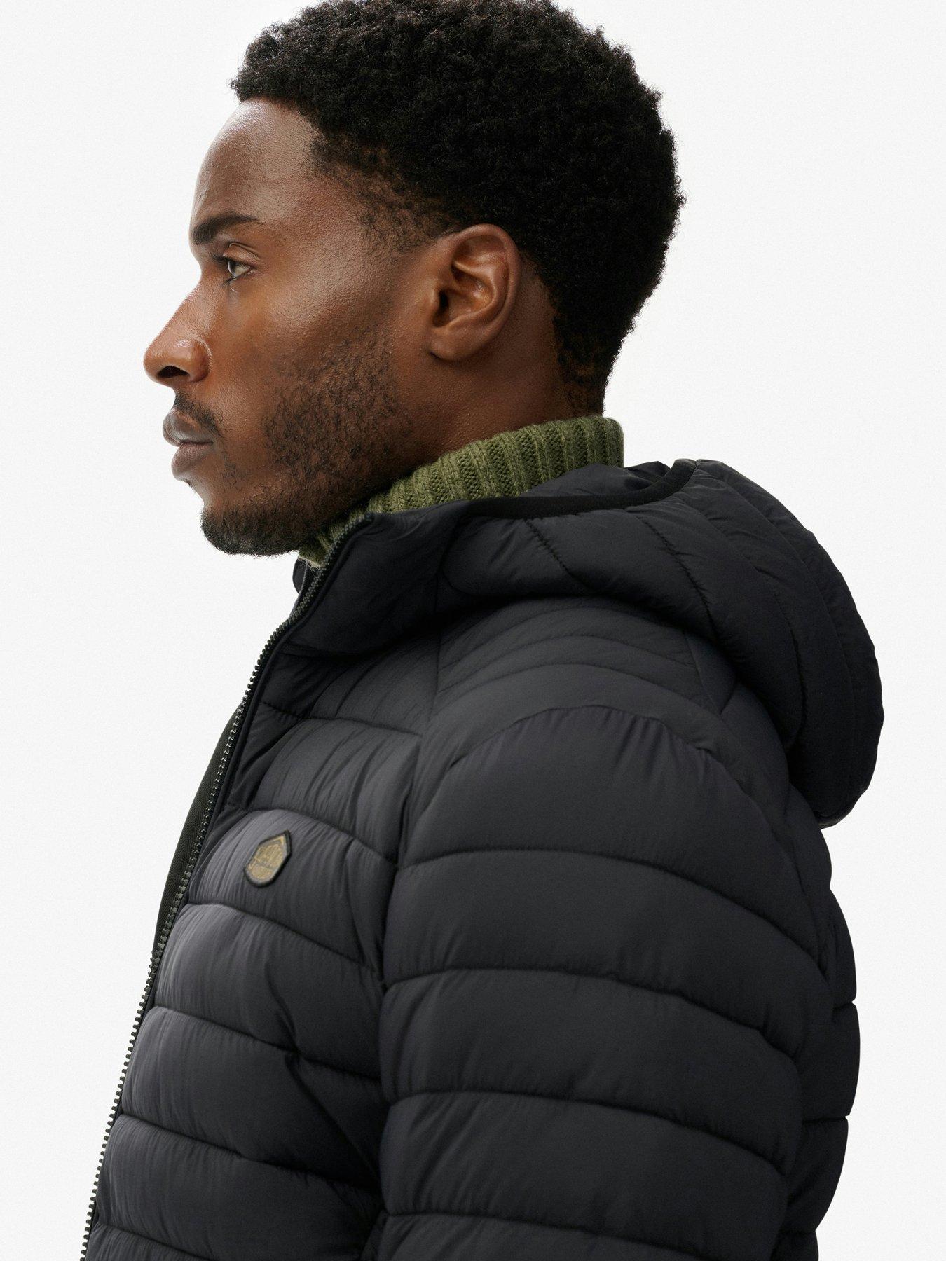 Image 4 of 7 of Superdry Superdry Hooded Fuji Lite Jacket - Black