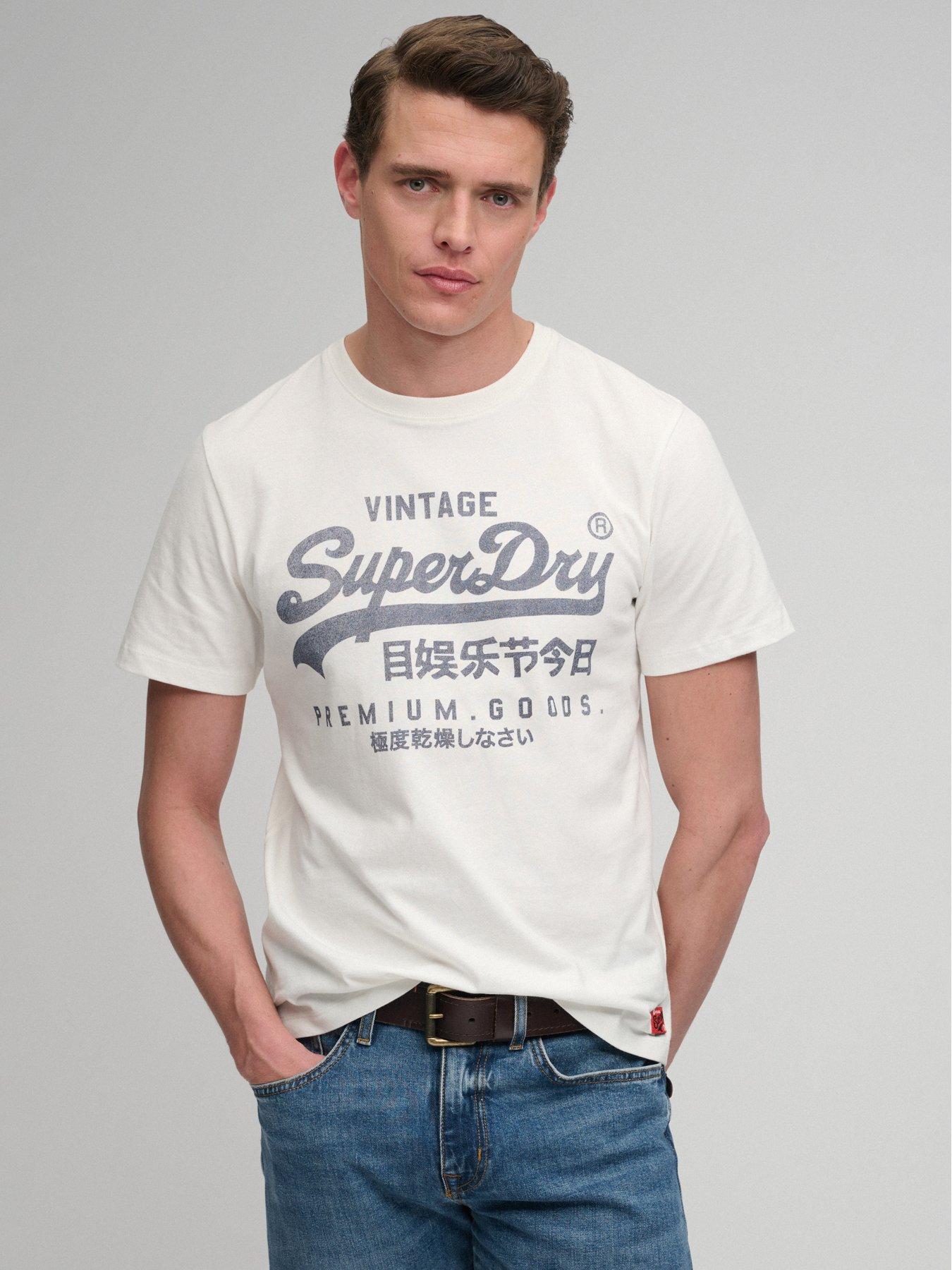 Superdry Superdry Vl Classic T-Shirt - Cream