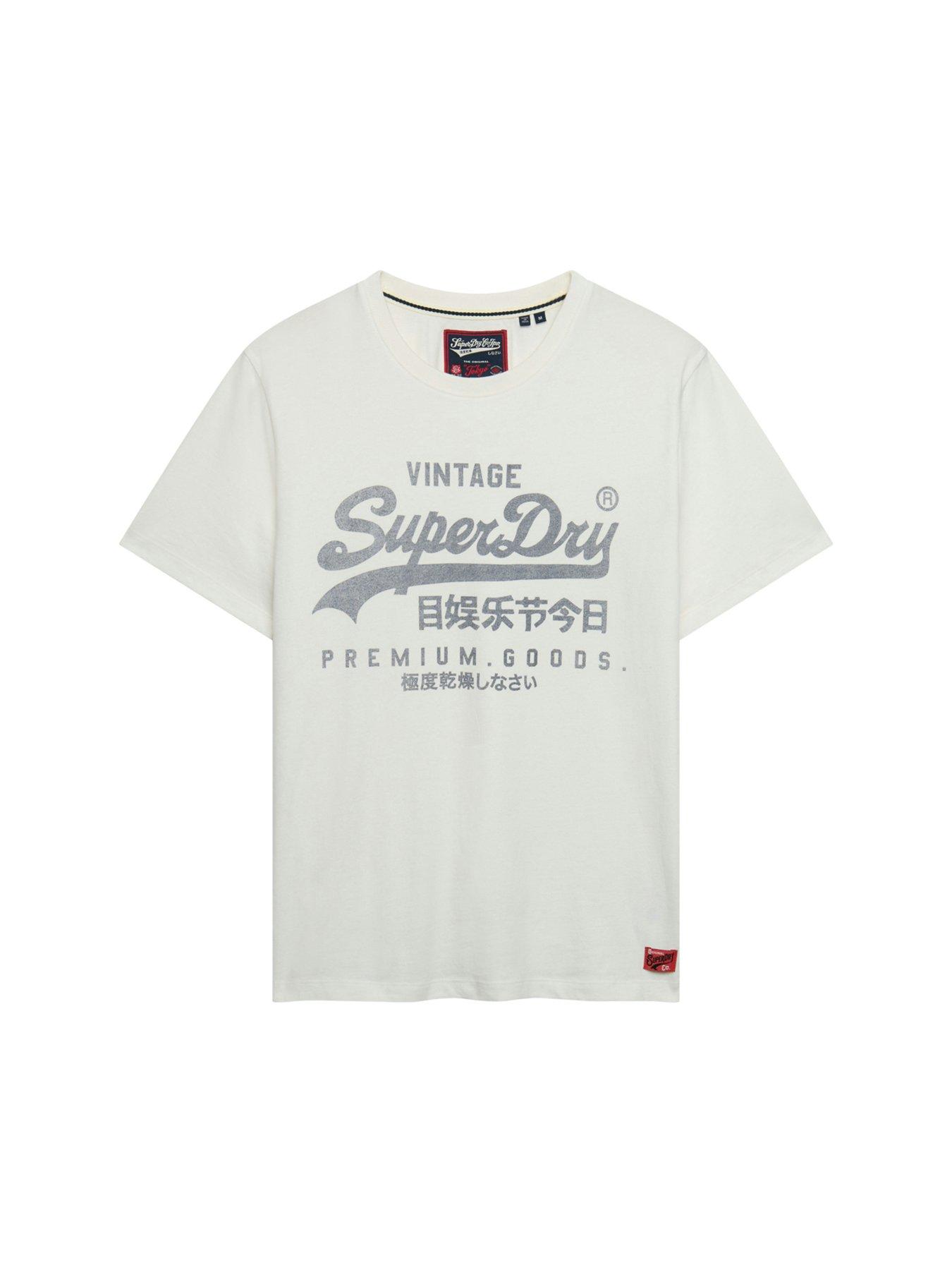 Image 5 of 6 of Superdry Vintage Logo Classic T-Shirt - Cream