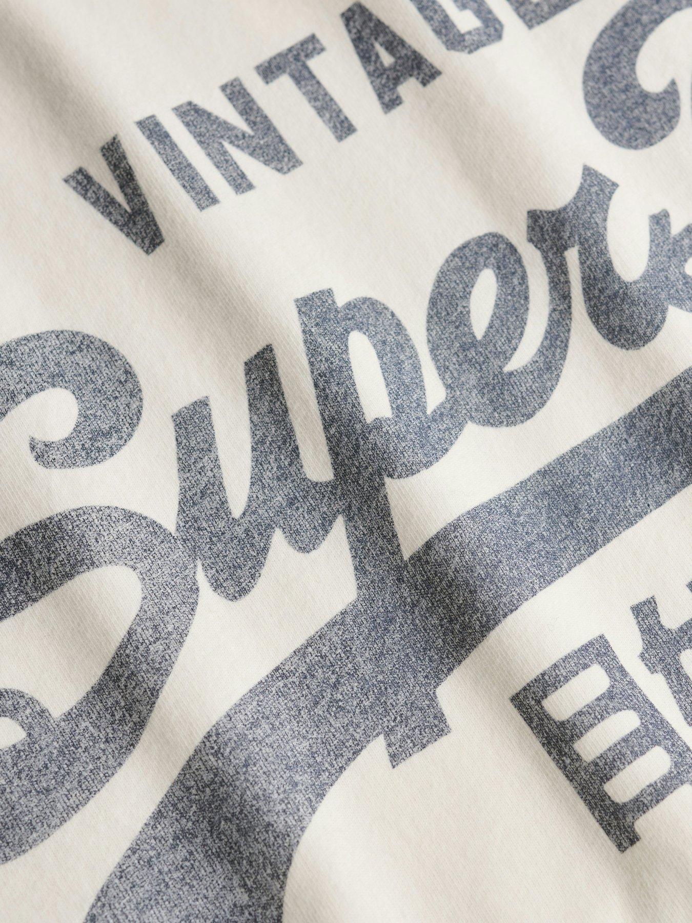 Image 6 of 6 of Superdry Vintage Logo Classic T-Shirt - Cream