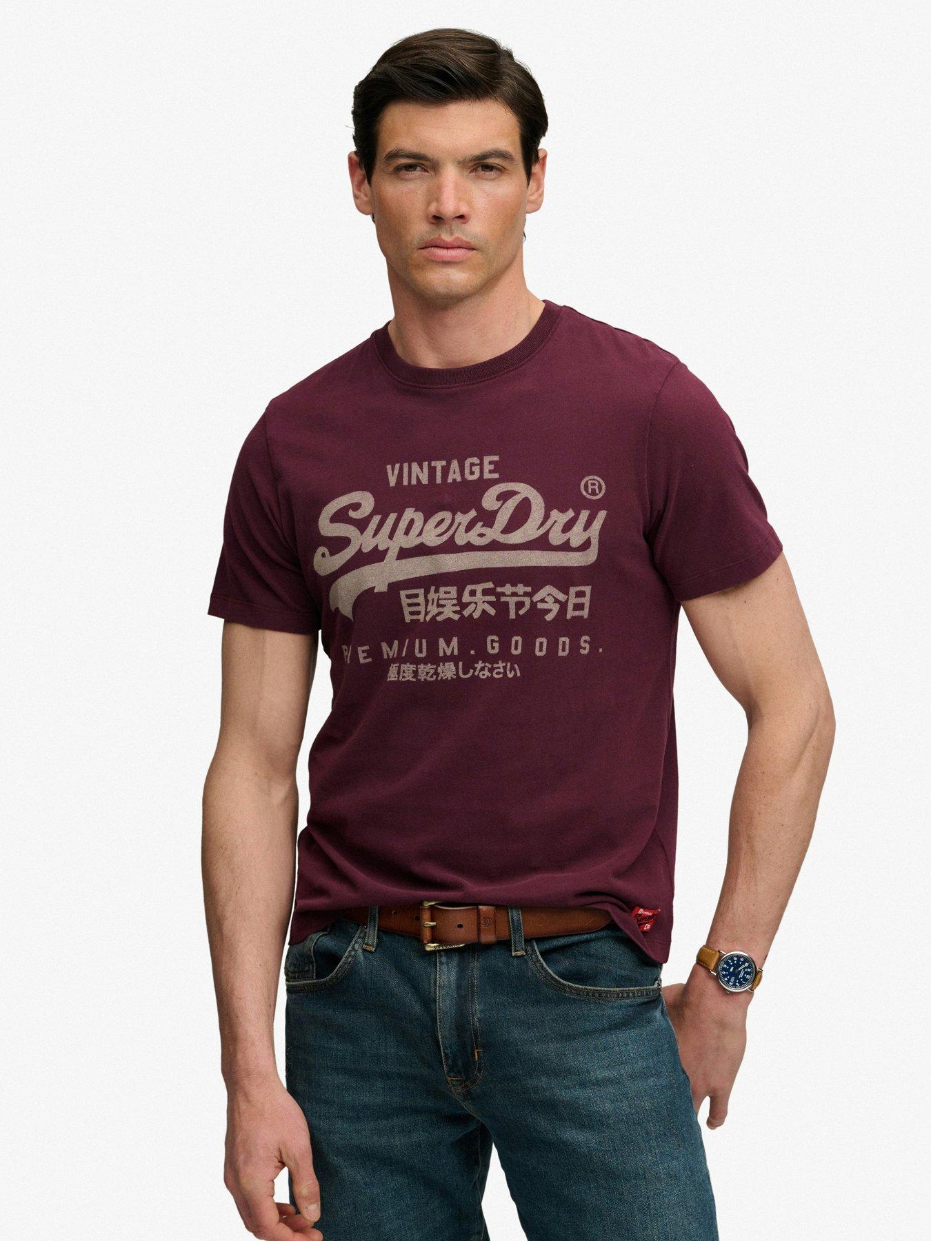 Superdry Classic Vintage Logo Heritage T-Shirt - Red