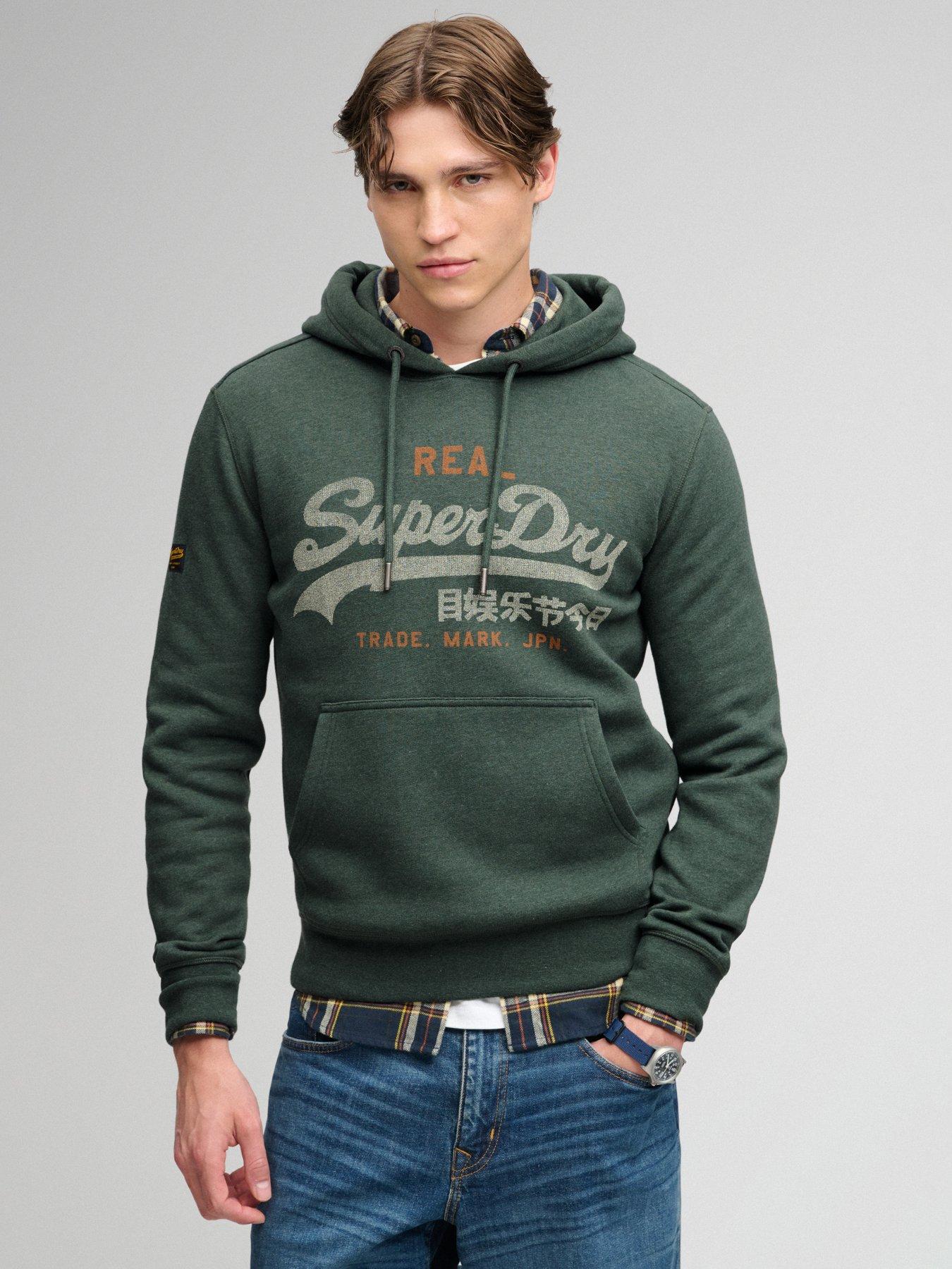 Superdry Superdry Vl Heritage Relaxed Hoodie - Dark Green