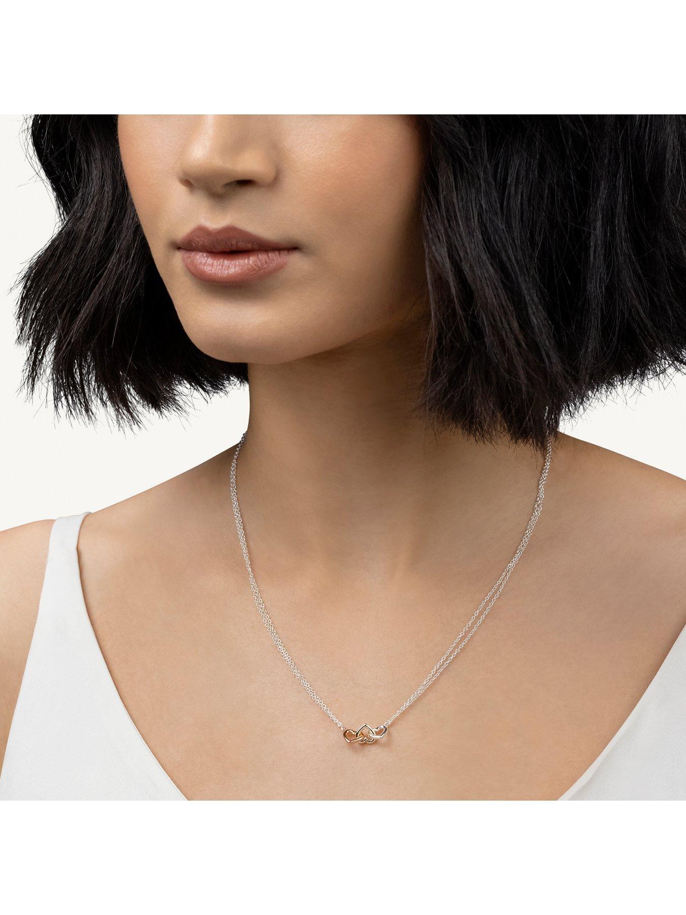 Image 2 of 4 of Radley Radley Triple plated heart charm necklace
