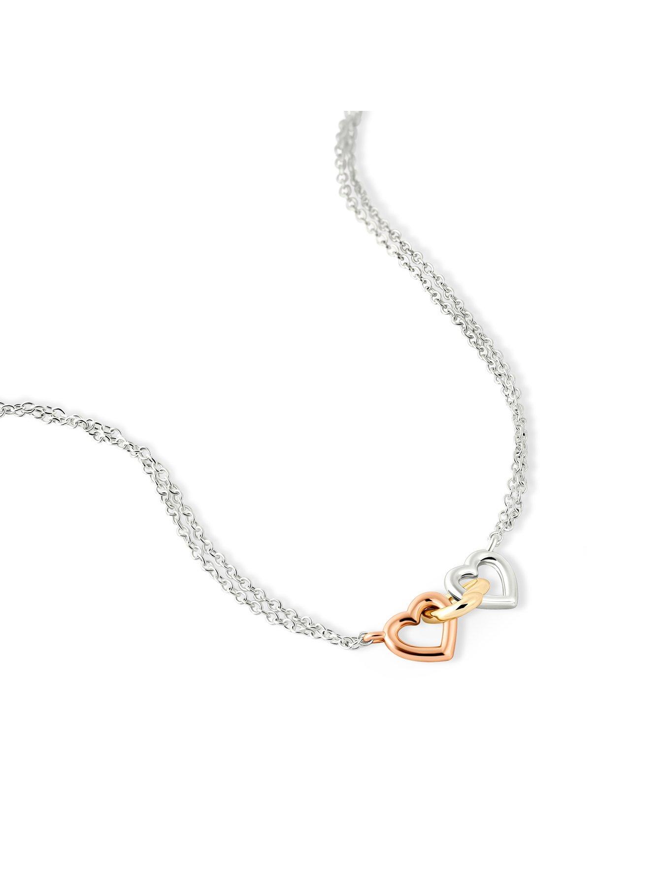 Image 3 of 4 of Radley Radley Triple plated heart charm necklace