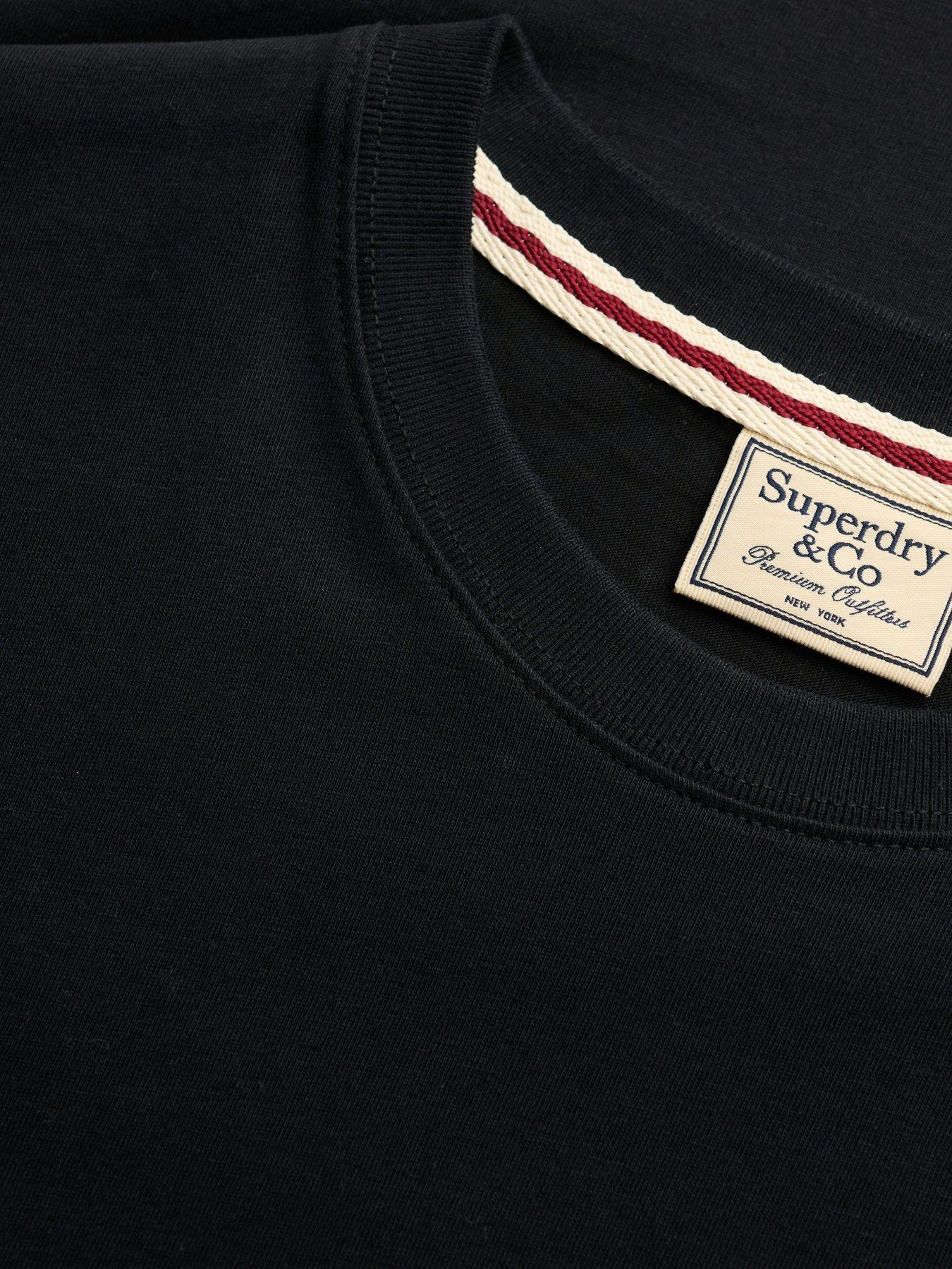 Image 5 of 6 of Superdry SD&amp;Co Logo Embroidered T-Shirt - Black