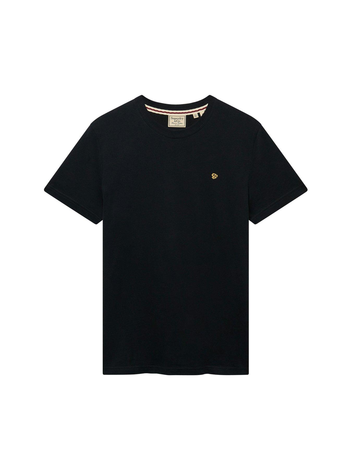 Image 6 of 6 of Superdry SD&amp;Co Logo Embroidered T-Shirt - Black