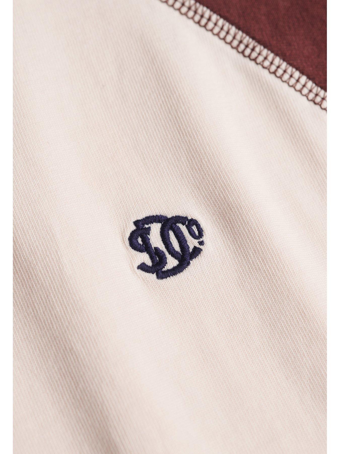 Image 6 of 6 of Superdry Vintage Athletic Baseball Long Sleeve T-Shirt - Red