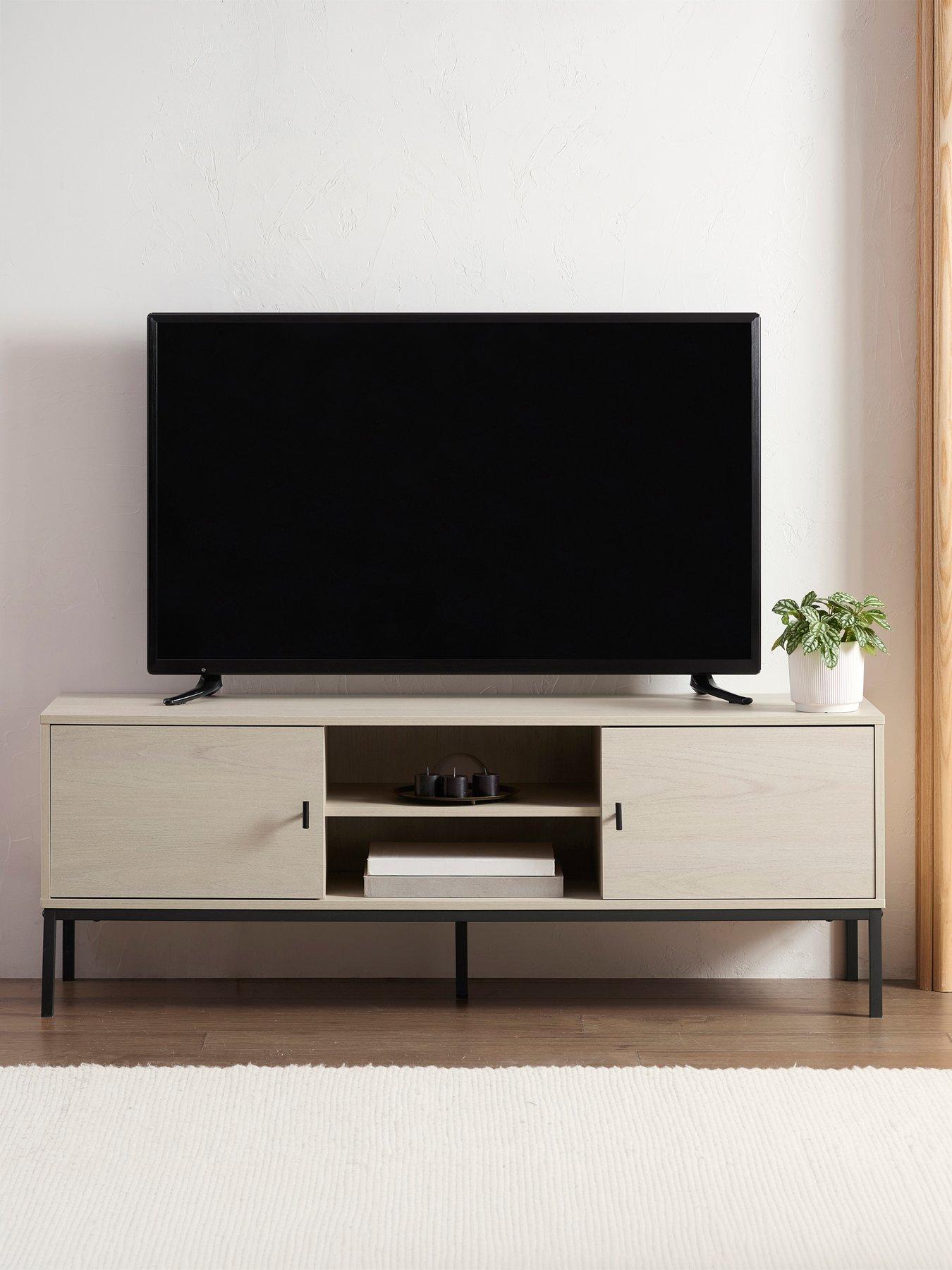 Dusk Willow 140cm TV Unit for TVs up to 60" - Light Wood