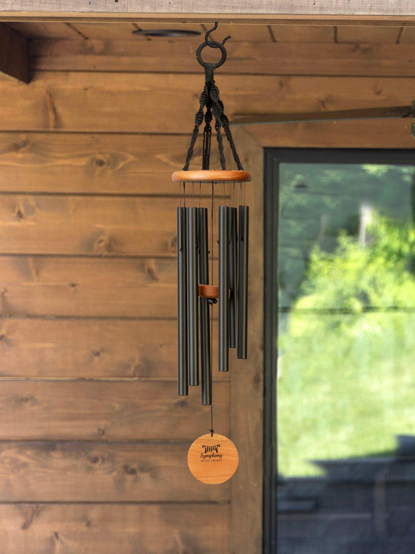 Panacea 61cm Nordic Habitat Wind Chime- Matte Black