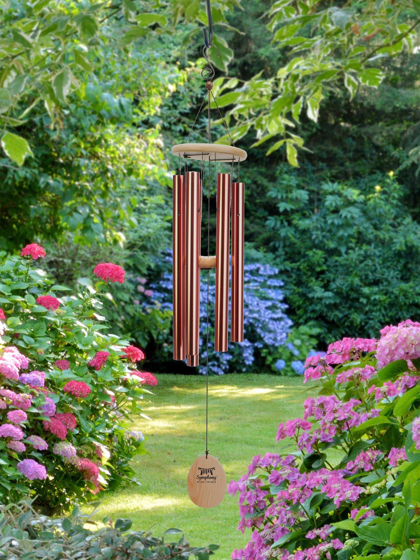 Panacea 91cm Wood & Aluminum Wind Chime- Bronze