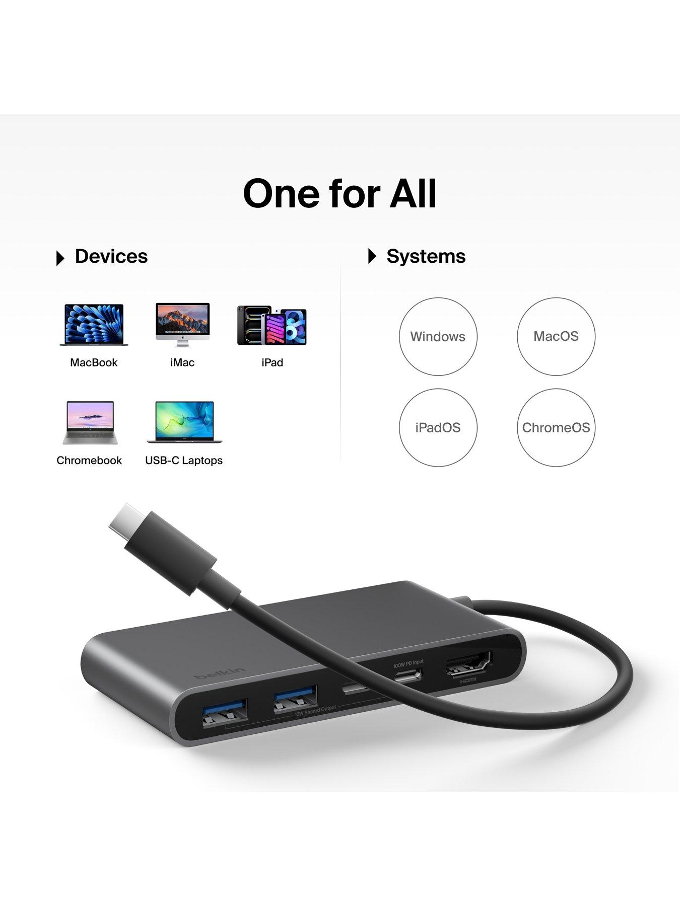 Image 5 of 6 of Belkin 5 Port USB C Hub, HDMI, USB A & Dual USB C Ports