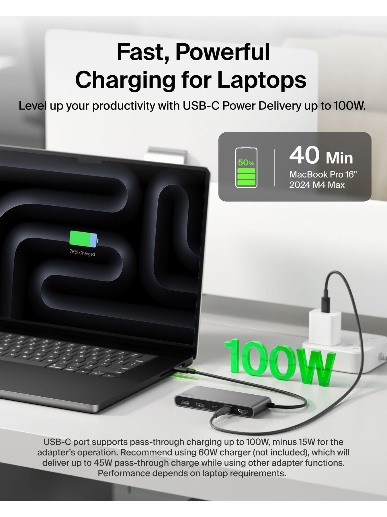 Image 5 of 6 of Belkin 7 Port USB C Hub, HDMI, USB A, USB C & SD Card Reader