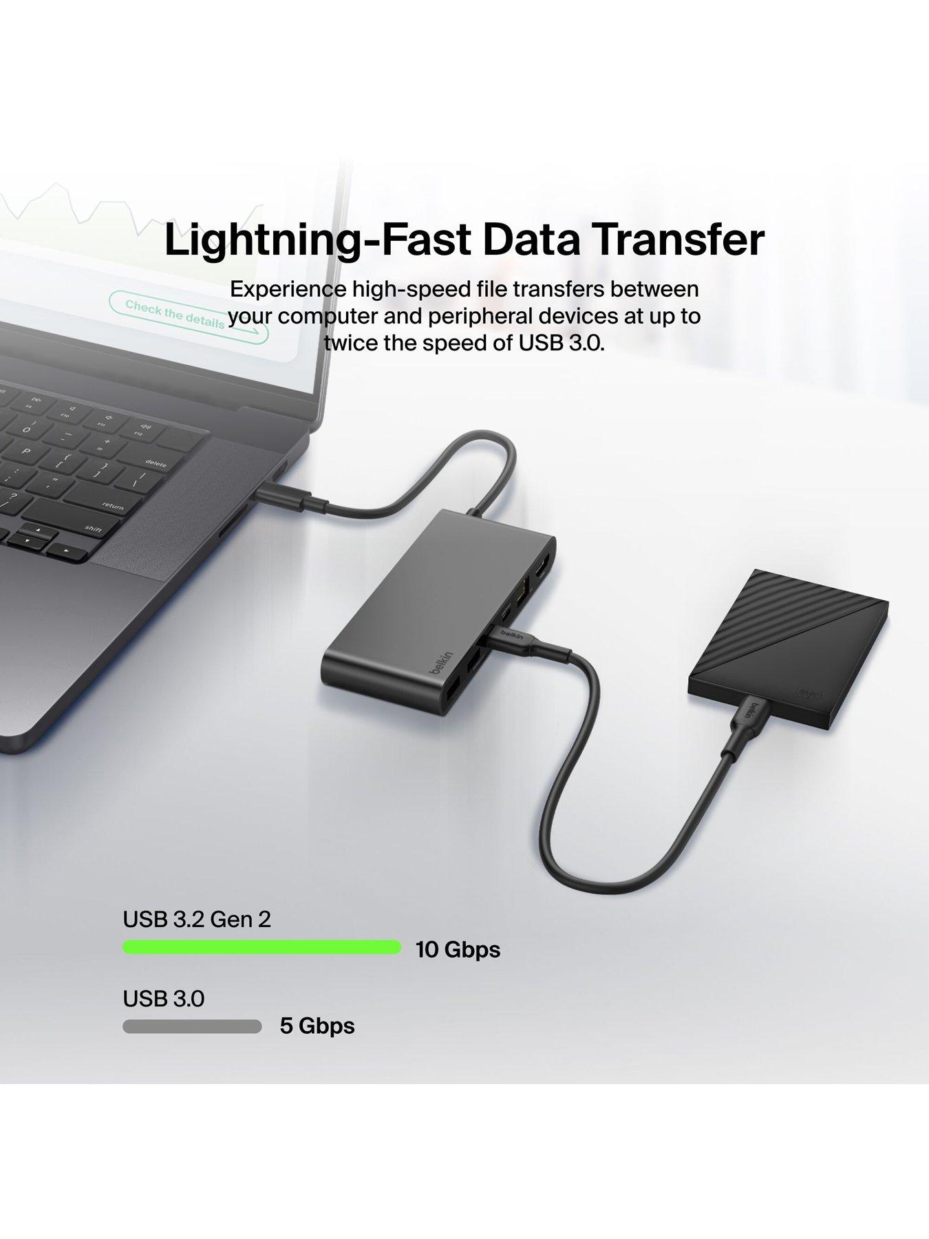 Image 5 of 6 of Belkin Belkin 8 Port USB C Hub, HDMI, Ethernet, USB A & SD Card Reader