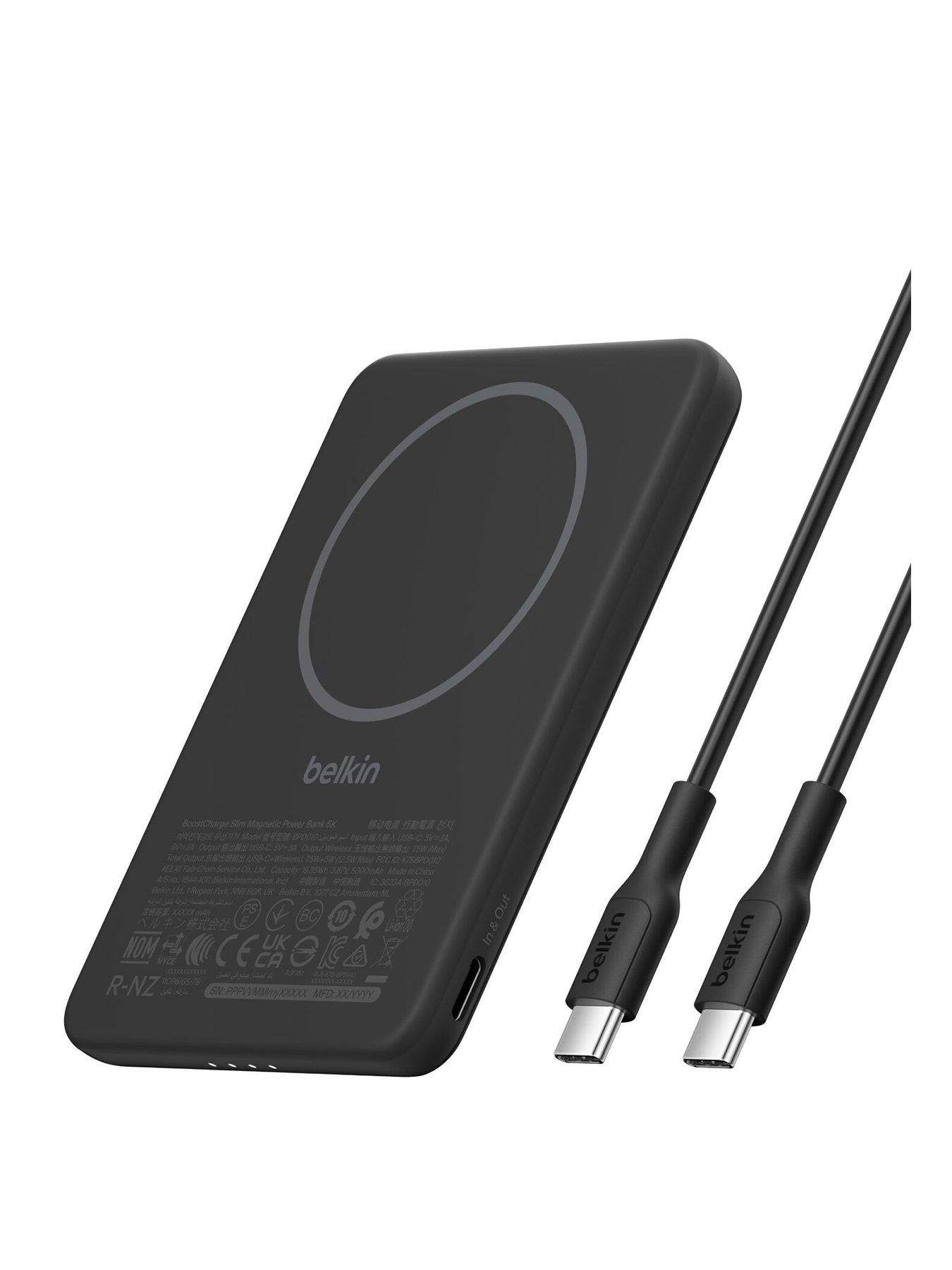 Image 1 of 6 of Belkin 5,000mAh Slimline MagSafe Compatible Portable Power Bank