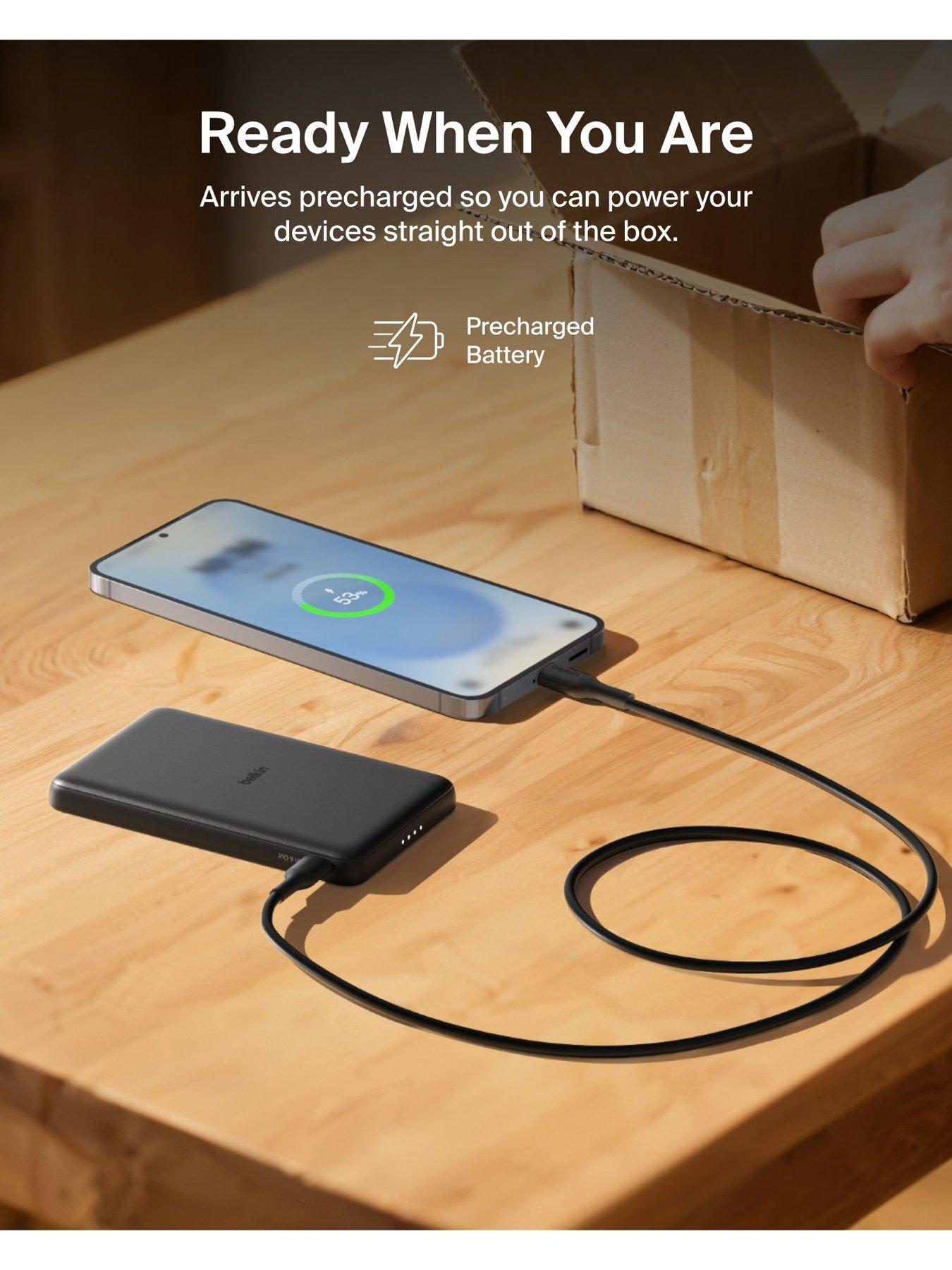 Image 3 of 6 of Belkin 5,000mAh Slimline MagSafe Compatible Portable Power Bank