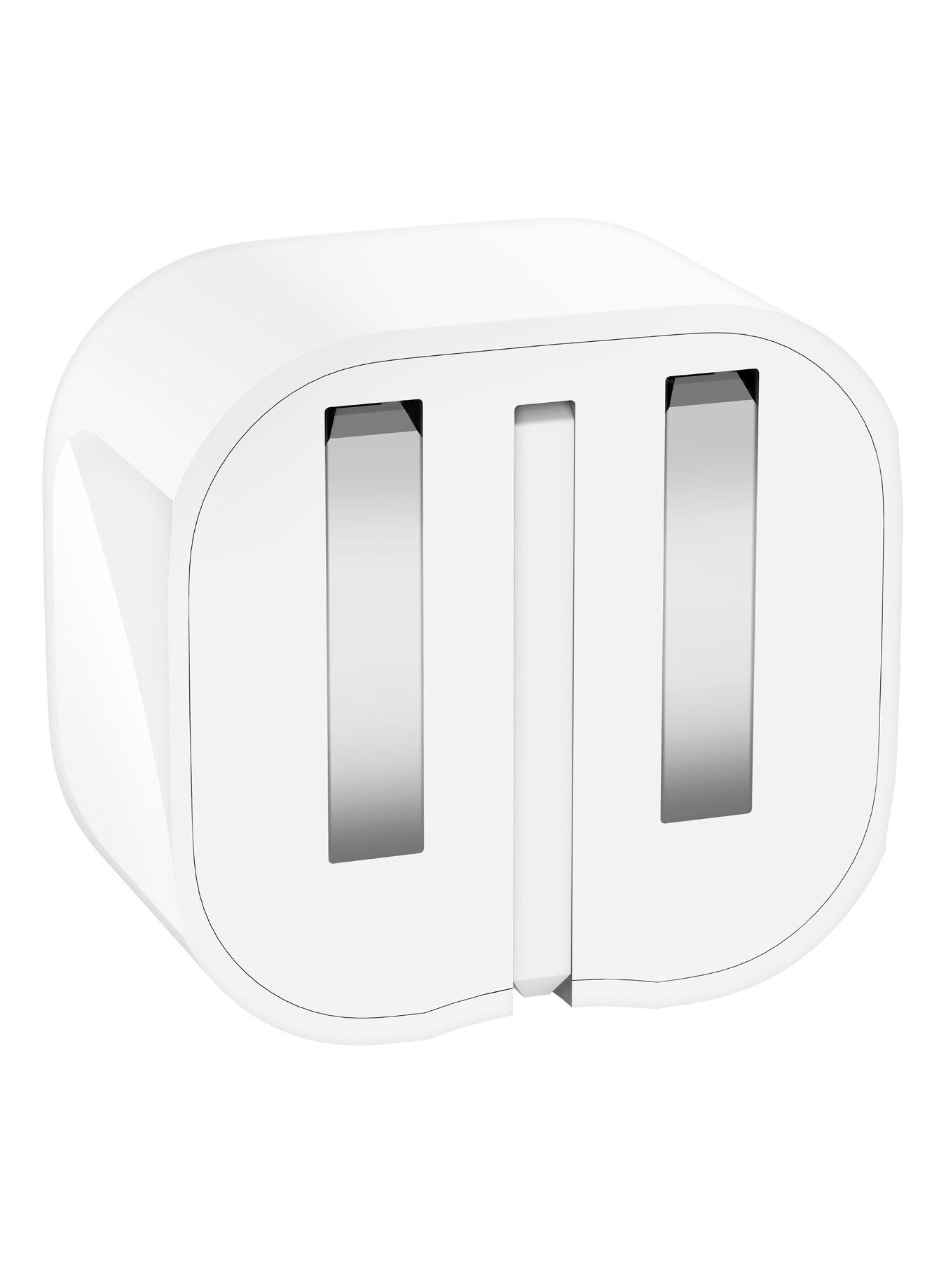 Image 2 of 5 of Belkin 30W USB-C Charger with Folding Pins &amp; Lightning Cable - White