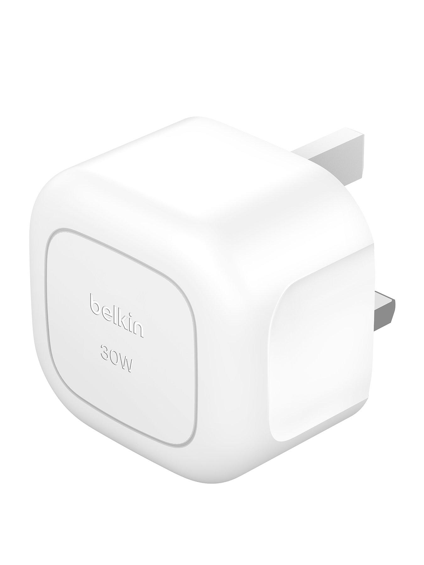 Belkin Belkin 30W USB-C Mains Charger, Folding Pins, White