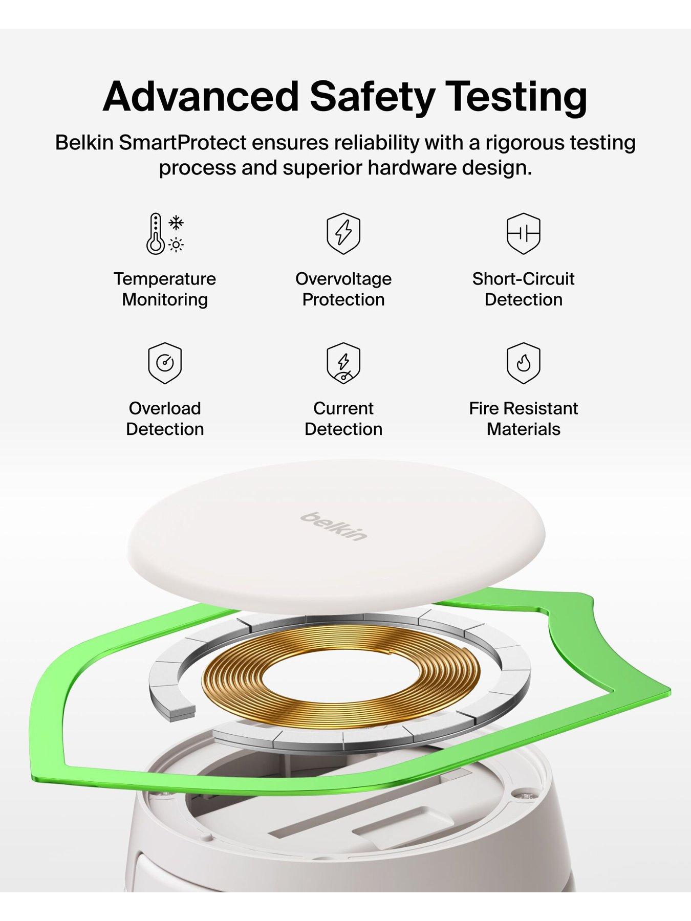 Image 6 of 6 of Belkin 25W Qi2 2 in 1 Folding Charger with Apple Watch Charger, Sand