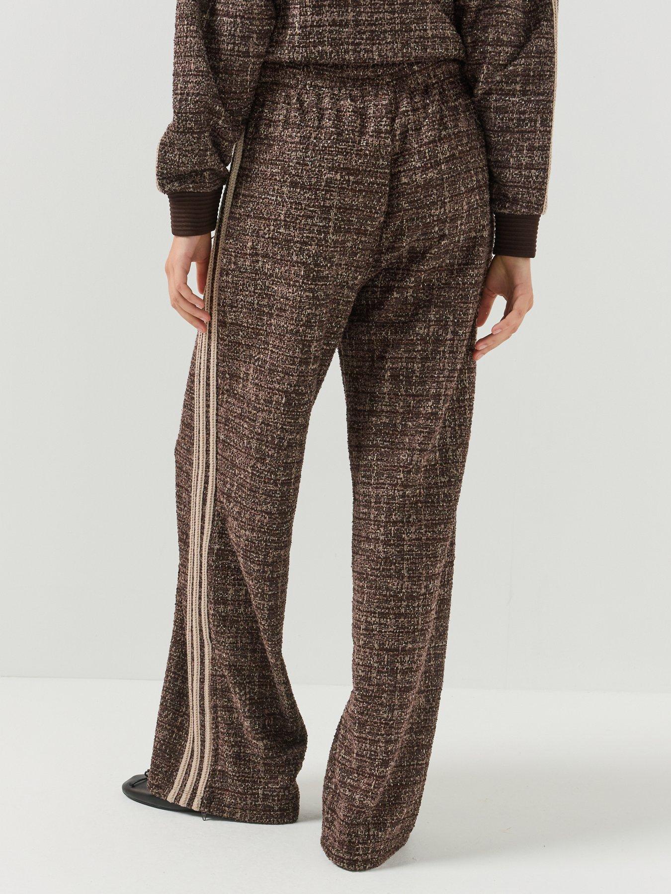 Image 2 of 7 of adidas Originals Womens Boucle Vintage Track Pants - Brown