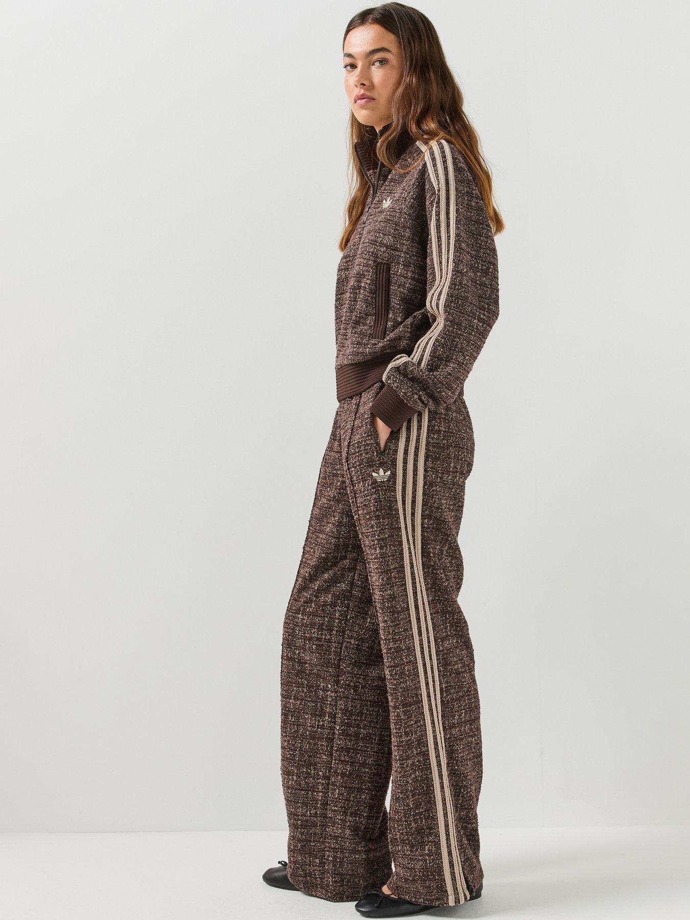 Image 4 of 7 of adidas Originals Womens Boucle Vintage Track Pants - Brown