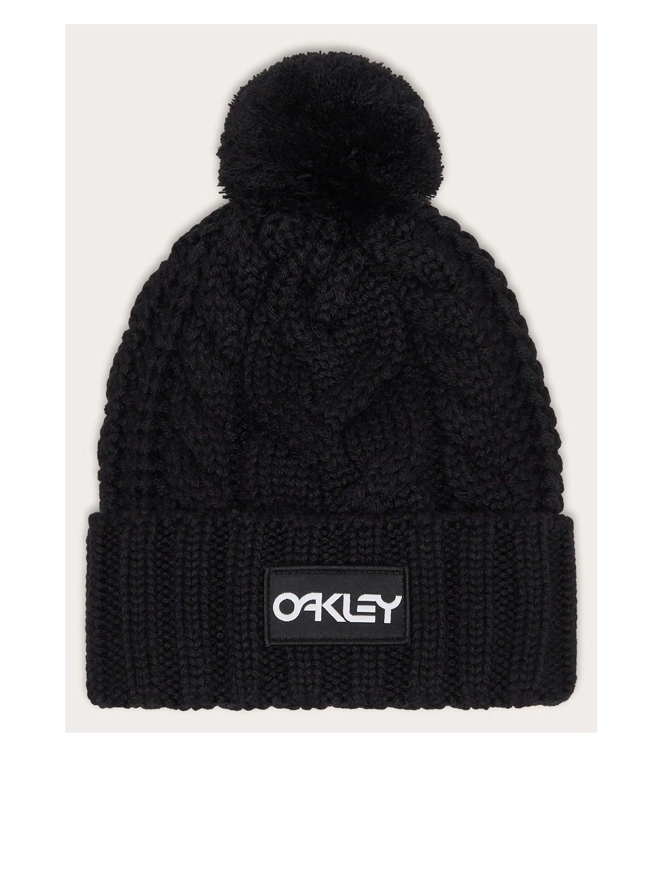 Image 1 of 3 of Oakley Womens Harper Pom Beanie - Black