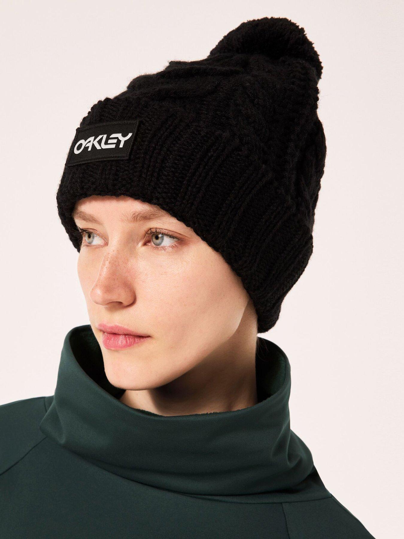 Image 2 of 3 of Oakley Womens Harper Pom Beanie - Black